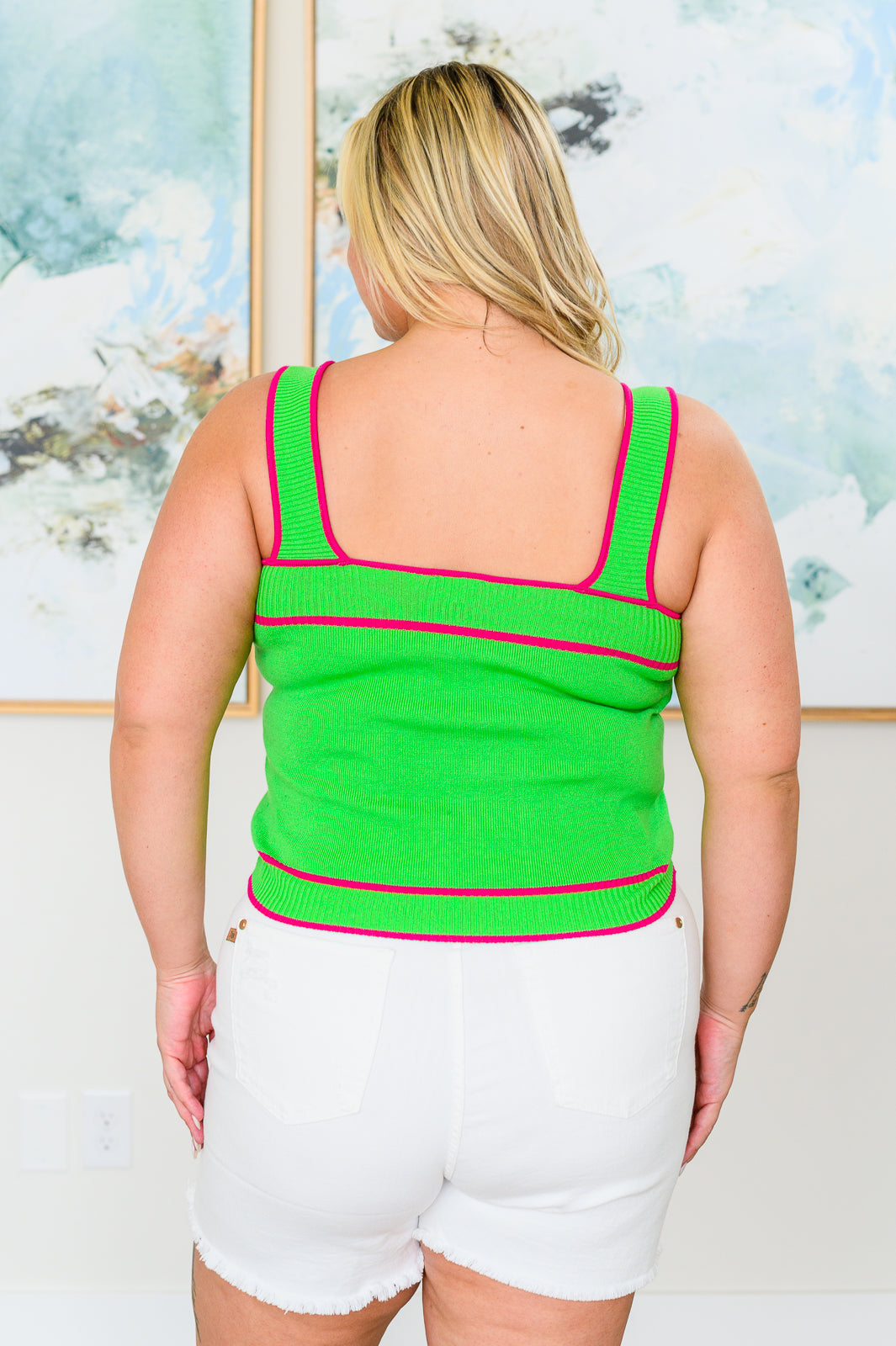 Bright Light Knit Tank Top for Women - Soft Breathable Summer Casual Wear - Perfect for Yoga, Beach, and Everyday Outfits