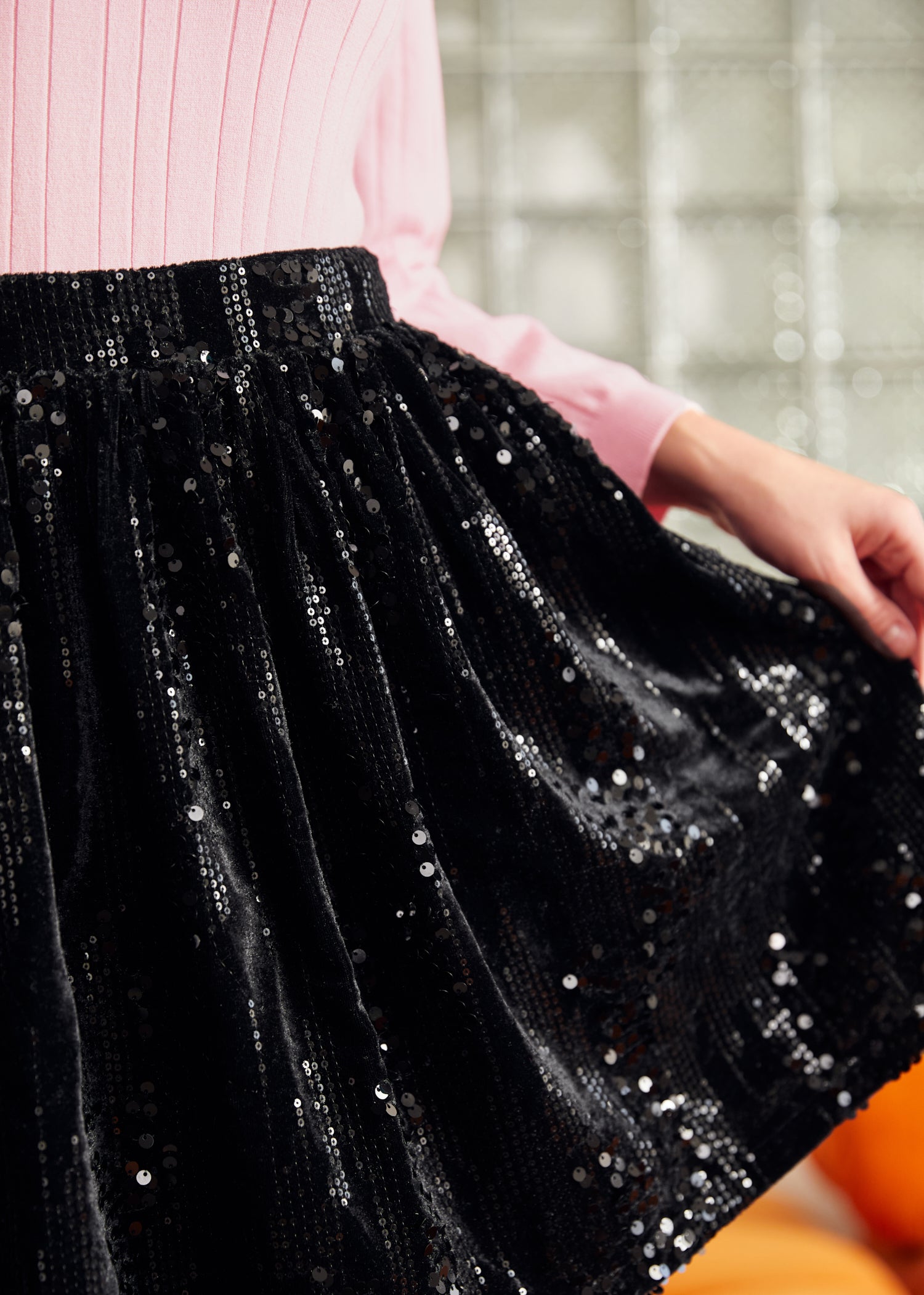 Midnight Muse Dirndl Velvet Skirt for Women - Elegant A-Line Vintage Style Skirt with Elastic Waist - Perfect for Oktoberfest, Renaissance Fairs & Holiday Parties