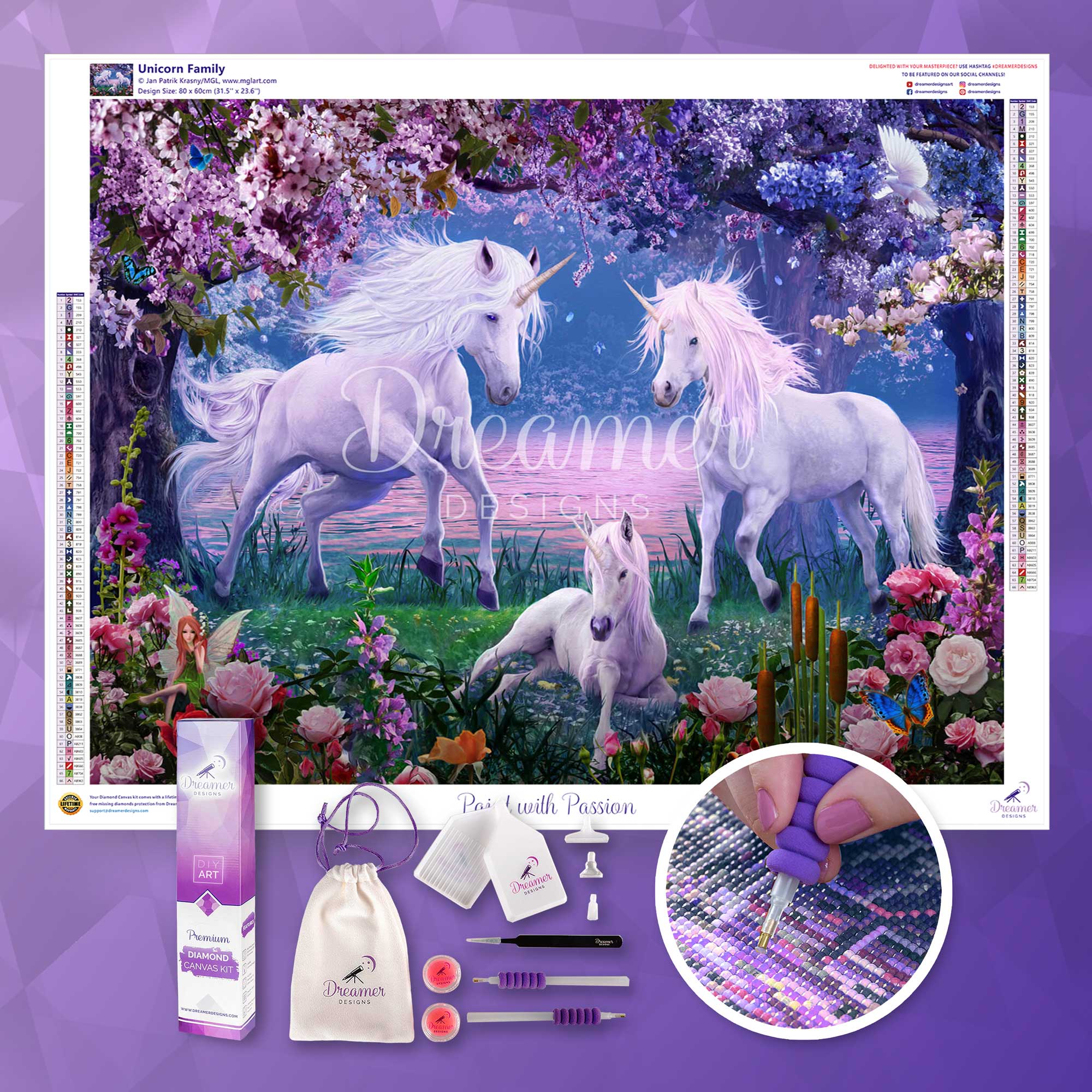Magical Unicorn Family Figurine Set - Perfect for Kids' Room Decor, Birthday Gifts & Fantasy Collections