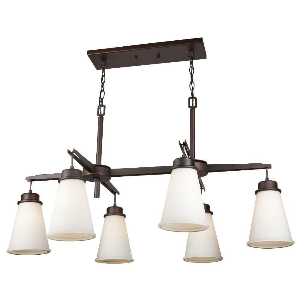 Forte 2699-06-32 Bronze 6-Light Chandelier - Elegant Dining Room Lighting Fixture for Home Decor