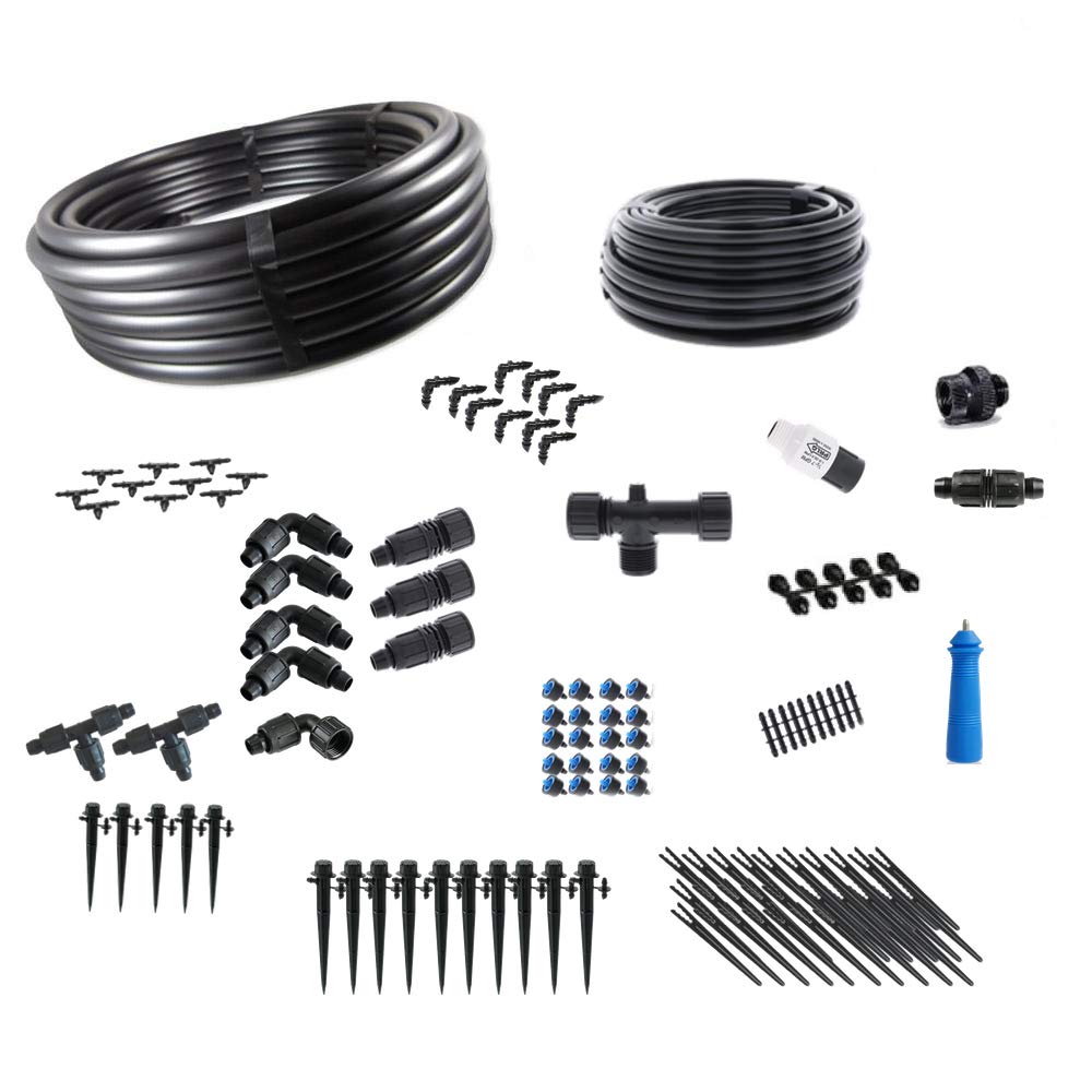 Greenhouse Drip Irrigation Kit - Complete Watering System for Plants & Vegetables - Standard Size Kit for Indoor/Outdoor Gardening & Hydroponics