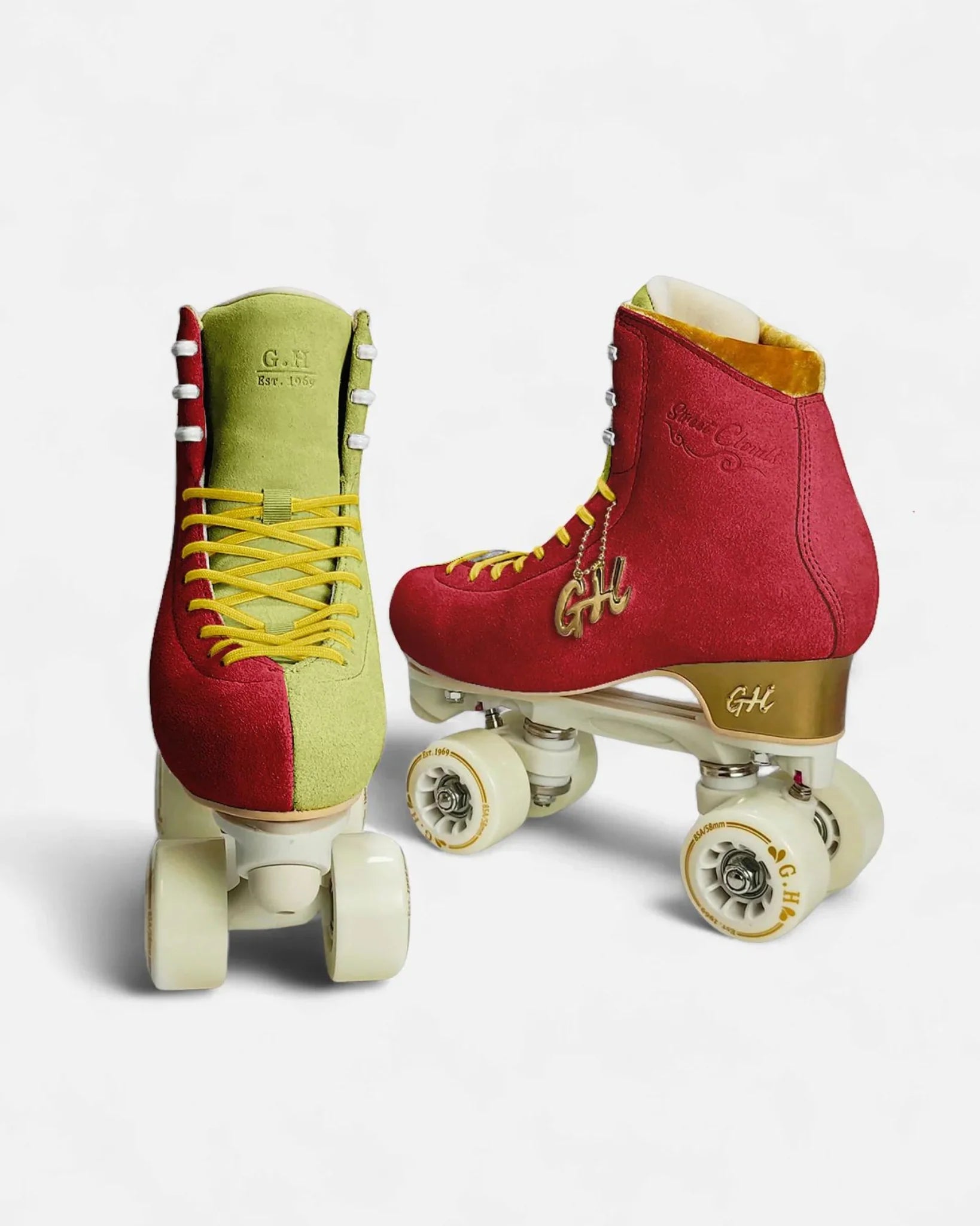 GH Street Clouds Quad Roller Skates - Color Jam Style for Women & Men - Outdoor & Indoor Skating, Rink, Park, Fitness & Retro Fashion