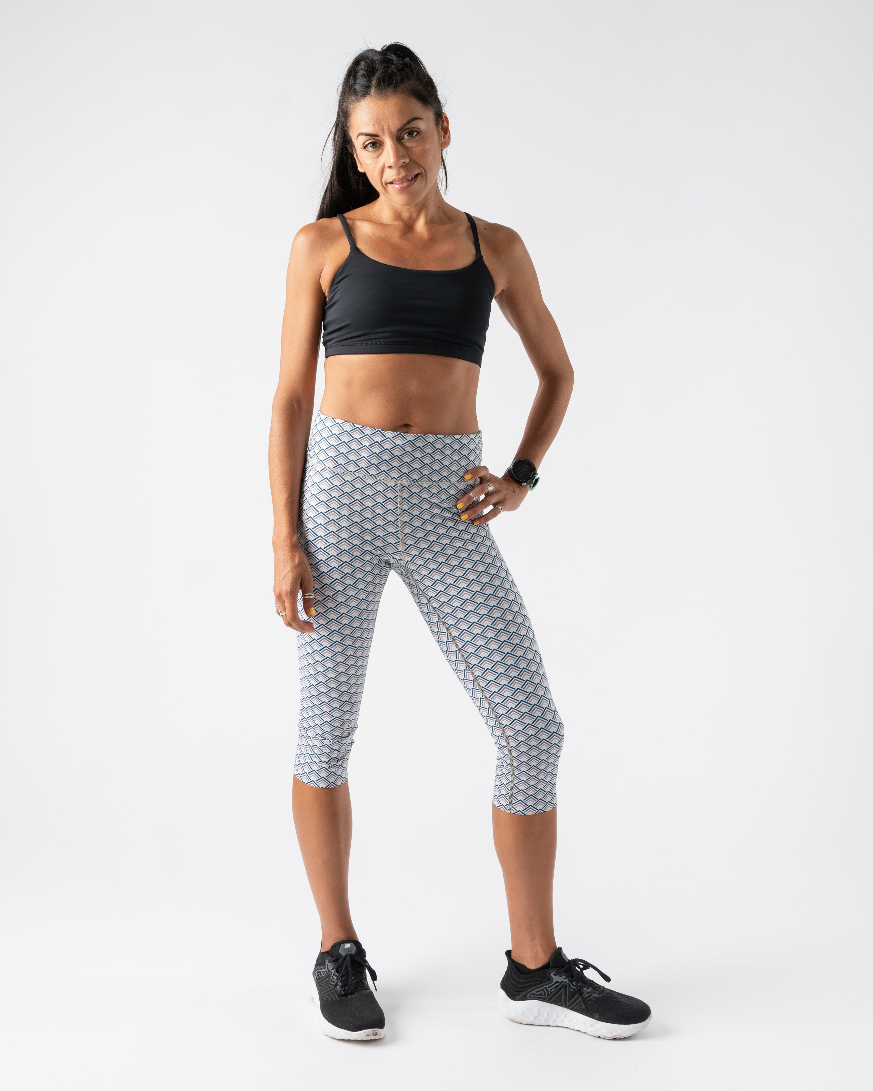 High-Performance Women's Speed Capris - Quick-Dry, Breathable & Stretchable Running & Workout Leggings for Active Lifestyles - Perfect for Gym, Yoga, Jogging & Outdoor Sports