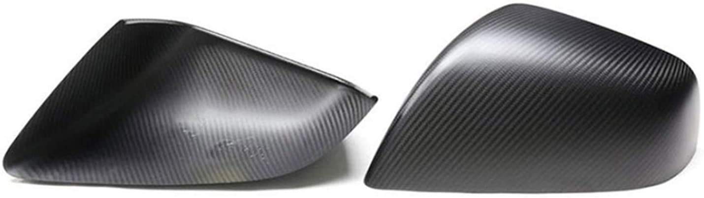 Premium Dry Carbon Fiber Rearview Mirror Cover for Tesla Model X 2016-2020 - Matte Black Side Mirror Trim Accessories (1pc) - Enhance Style & Protection for Your Luxury SUV