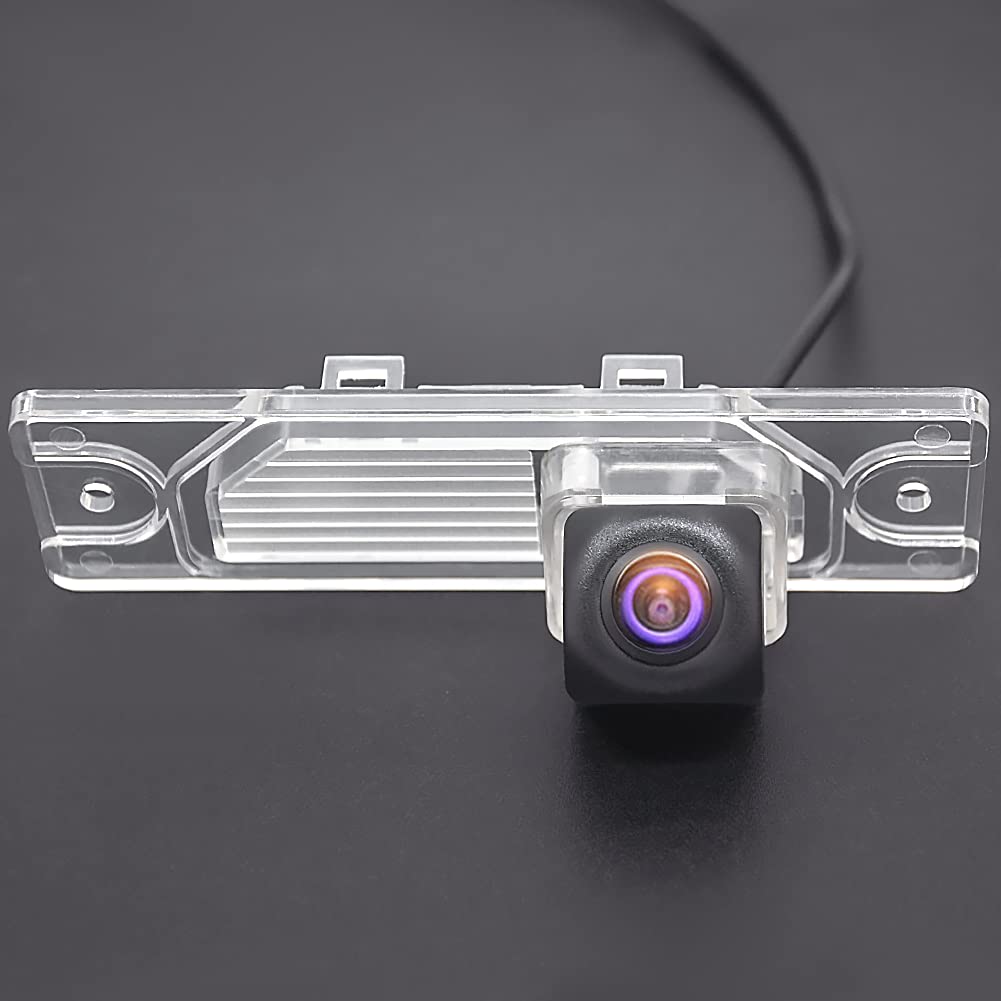 Renault Koleos LED License Plate Backup Camera 2007-2014 - HD Fisheye Reverse Parking Aid for Night Vision & Safety - Perfect for Tight Parking Spots & Low Visibility Conditions