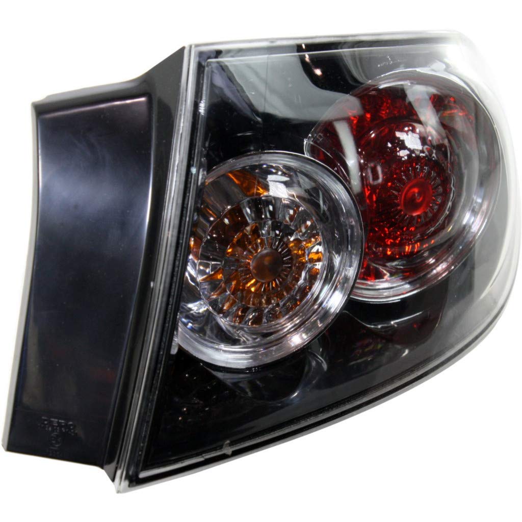2007-2009 Mazda 3 Sedan LED Tail Lights Pair - Driver & Passenger Side with Bulbs - Direct Replacement for MA2800136 MA2801136 - Perfect for Night Driving & Enhanced Safety
