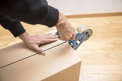 APQ Heavy Duty Side Loading Tape Dispenser for 3 Inch Packing Tape - Industrial Strength Handheld Tape Gun for Shipping, Moving & Box Sealing | Lightweight & Portable for Warehouse, Office & Home Use