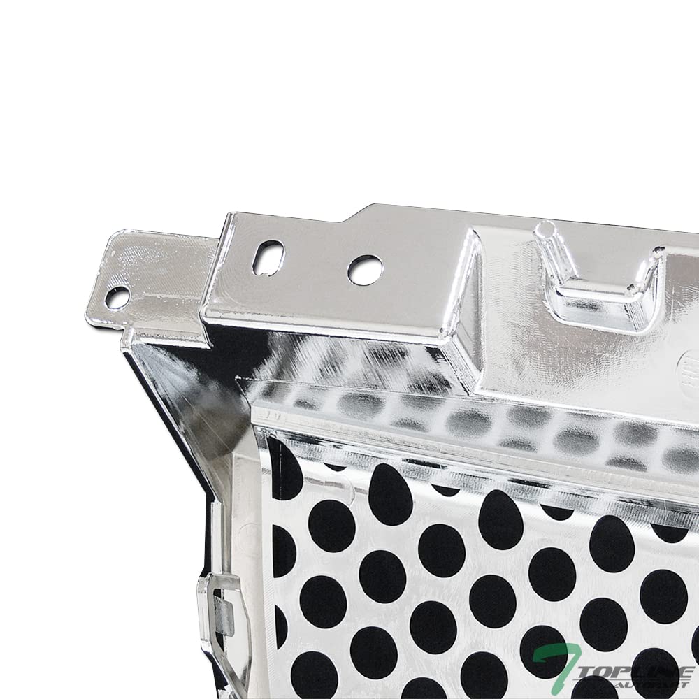 2007-2012 GMC Yukon Denali Chrome Round Hole Mesh Upper & Low Front Hood Grille - Durable Replacement Grille for Enhanced Style & Protection | Perfect for Off-Roading, Car Shows & Custom Builds