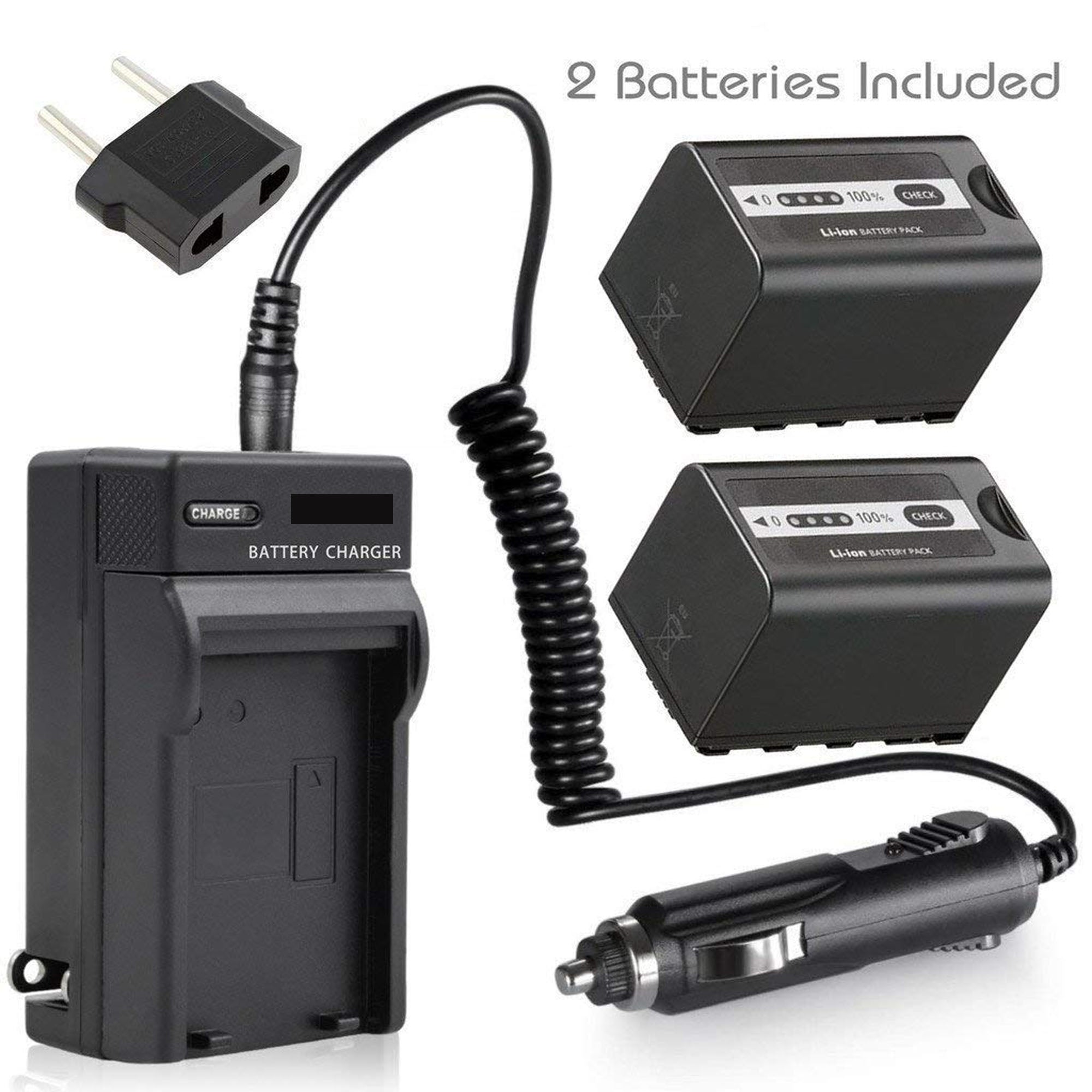 2-Pack Rechargeable Batteries with Fast Charger - Perfect for Cameras, Toys, and Electronic Devices