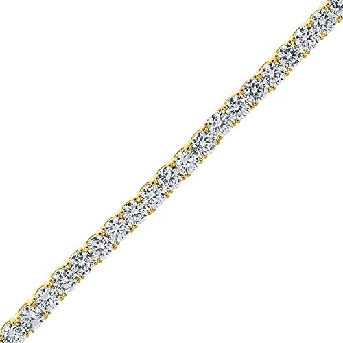 Sterling Silver 4mm 8 Inch Cubic Zirconia Tennis Bracelet for Men & Women | Unisex CZ Simulated Diamond Jewelry Gift | Perfect for Anniversaries, Weddings & Special Occasions
