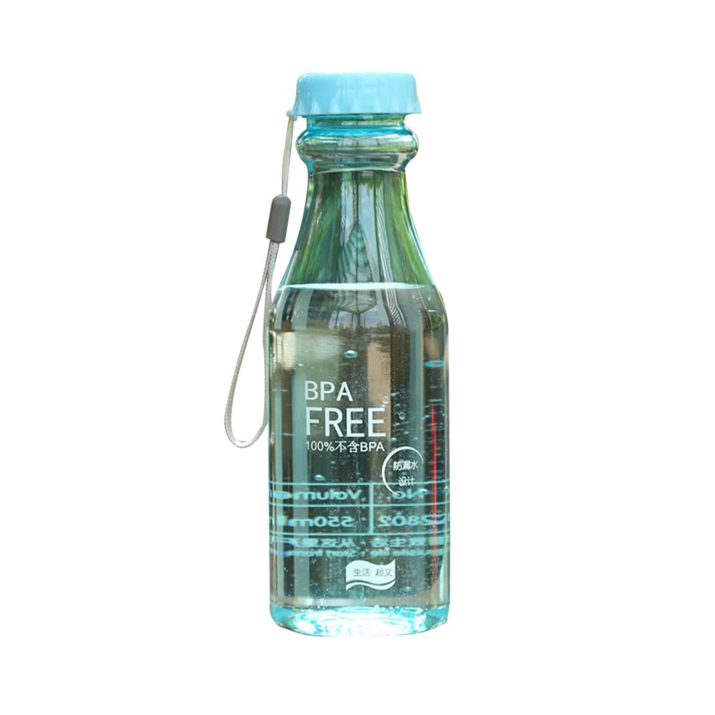 FOMIYES 550ml BPA Free Sports Water Bottle - Leakproof, Portable & Transparent Gym Bottle for Workouts, Running, Hiking & Outdoor Activities