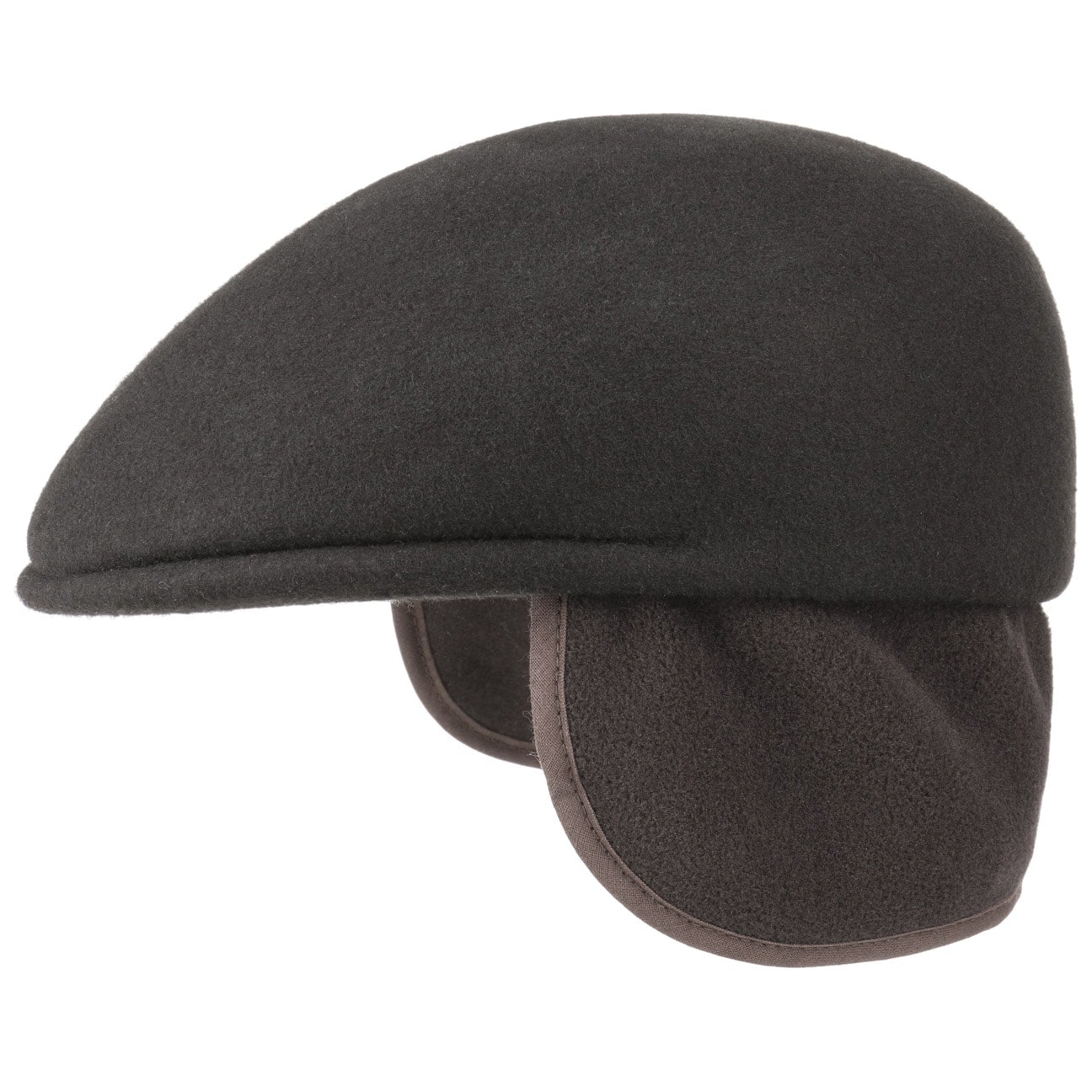 Lierys Winter Outdoor Flat Cap with Ear Flaps - Warm Fleece Lined Hunting Hat for Men - Perfect for Hiking, Camping & Cold Weather Activities
