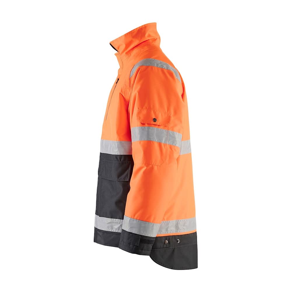 Blaklader Men's Winter Windproof Water-Resistant High Visibility Reflective Safety Jacket - Warm Workwear for Construction, Road Workers & Outdoor Activities in Cold Weather