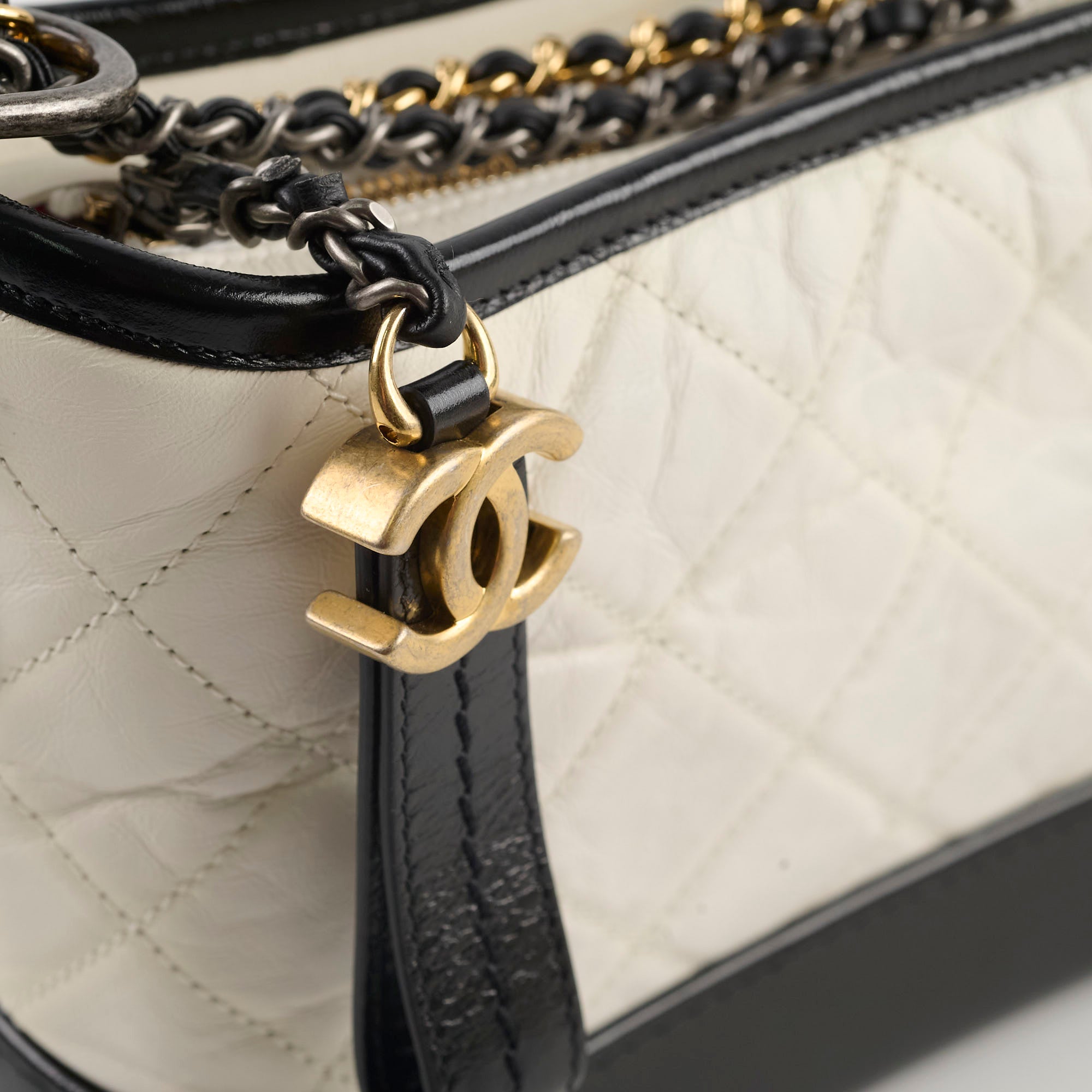 Chanel Small Gabrielle Bag Black & White - Luxury Crossbody Handbag for Women, Perfect for Date Night & Evening Events