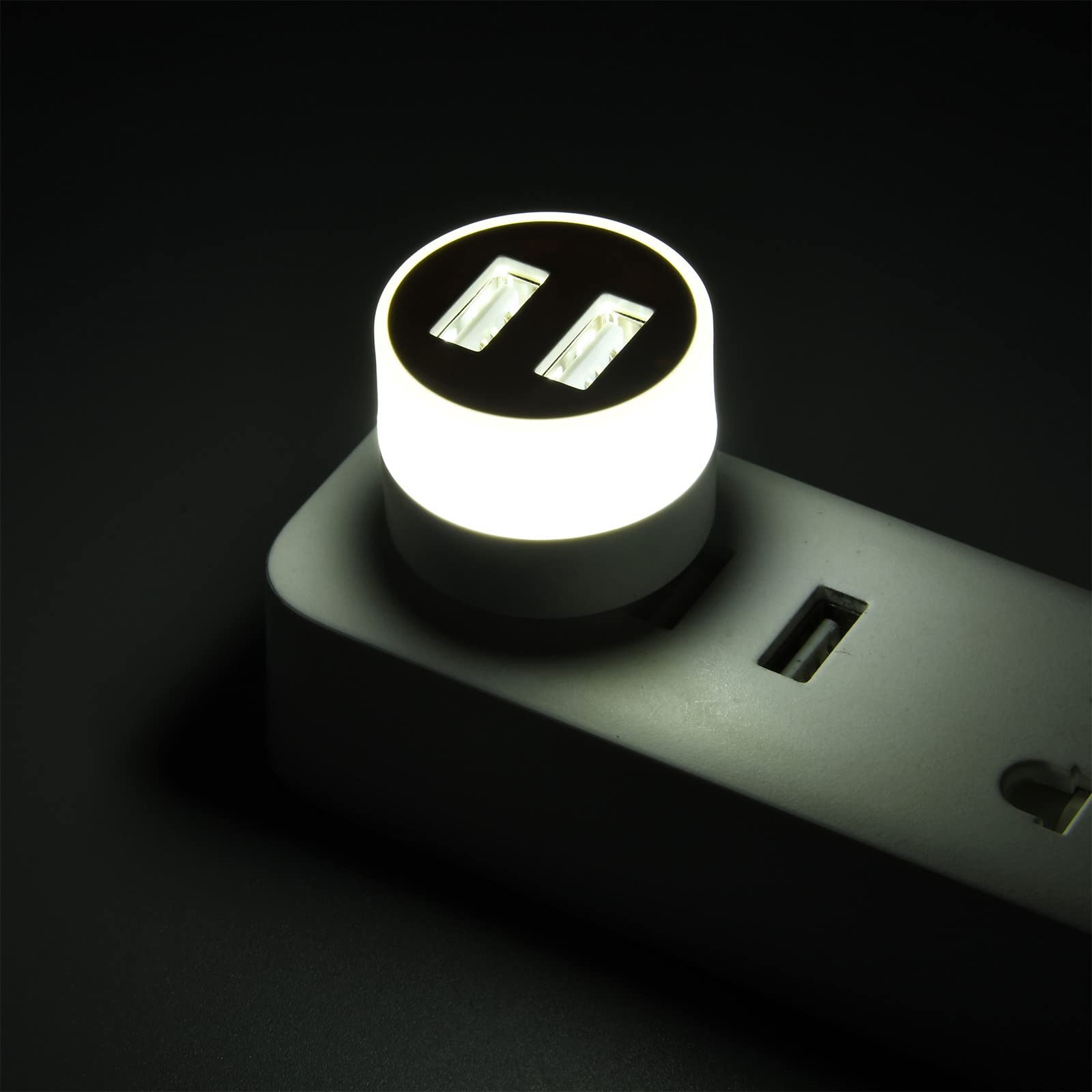 Mini USB Night Light - Portable Bedside Lamp with Power Bank Function, Emergency Light for Power Outage, Car USB Ambient Lighting | Perfect for Bedrooms, Travel & Emergency Use