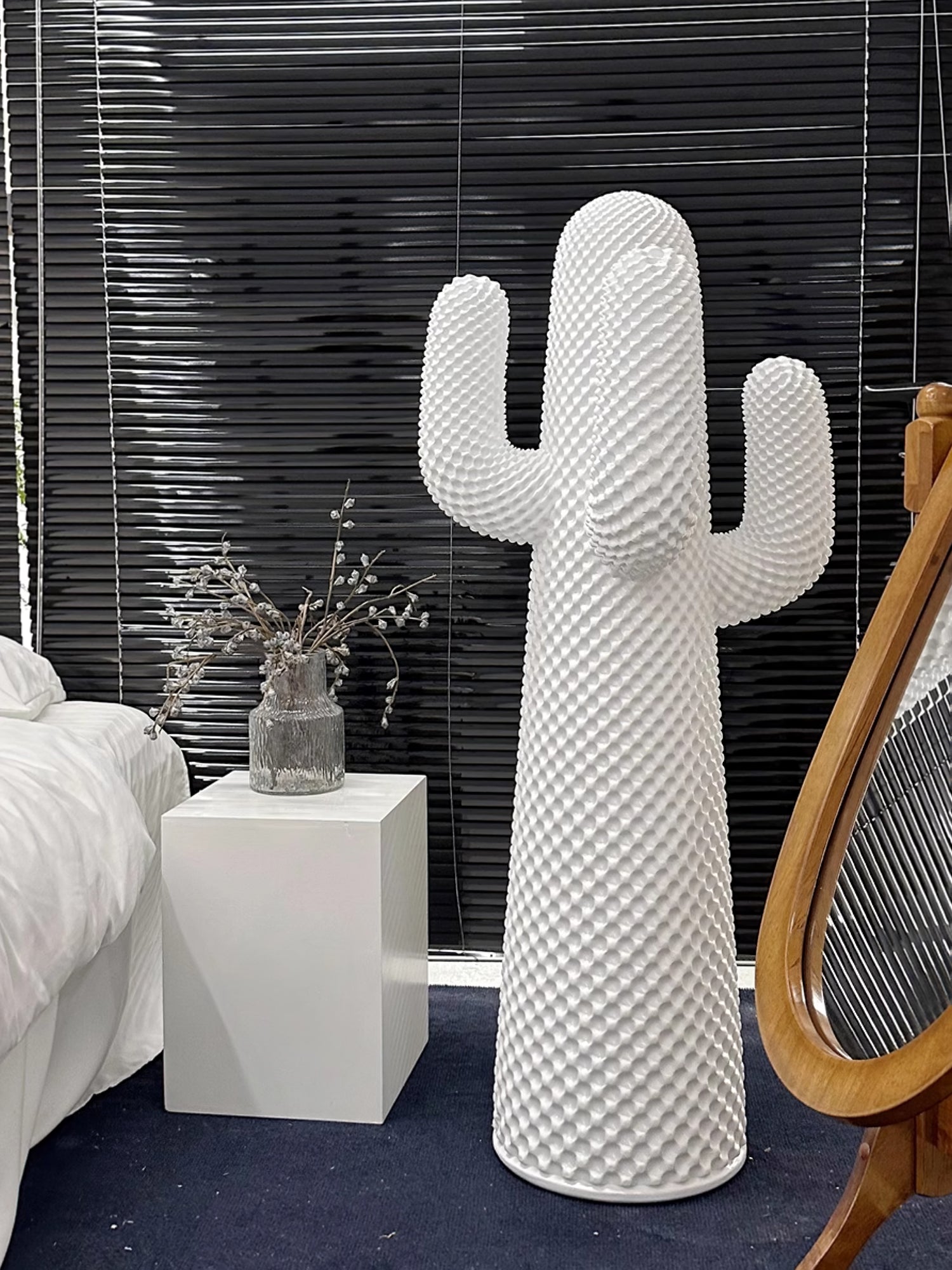 Modern Mello Sculptural Cactus Coat Rack - Stylish Wall Mounted Entryway Organizer for Hats, Scarves & Bags - Perfect for Home, Office or Dorm Decor