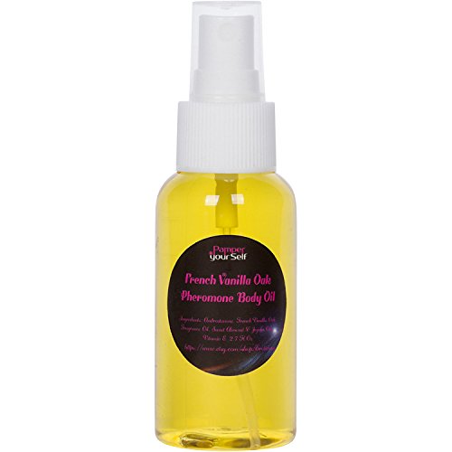 French Vanilla Oak Men's Pheromone Perfume Oil - 2 Fl Oz Natural Attractant Cologne for Dating & Night Out - Enhance Confidence & Attraction