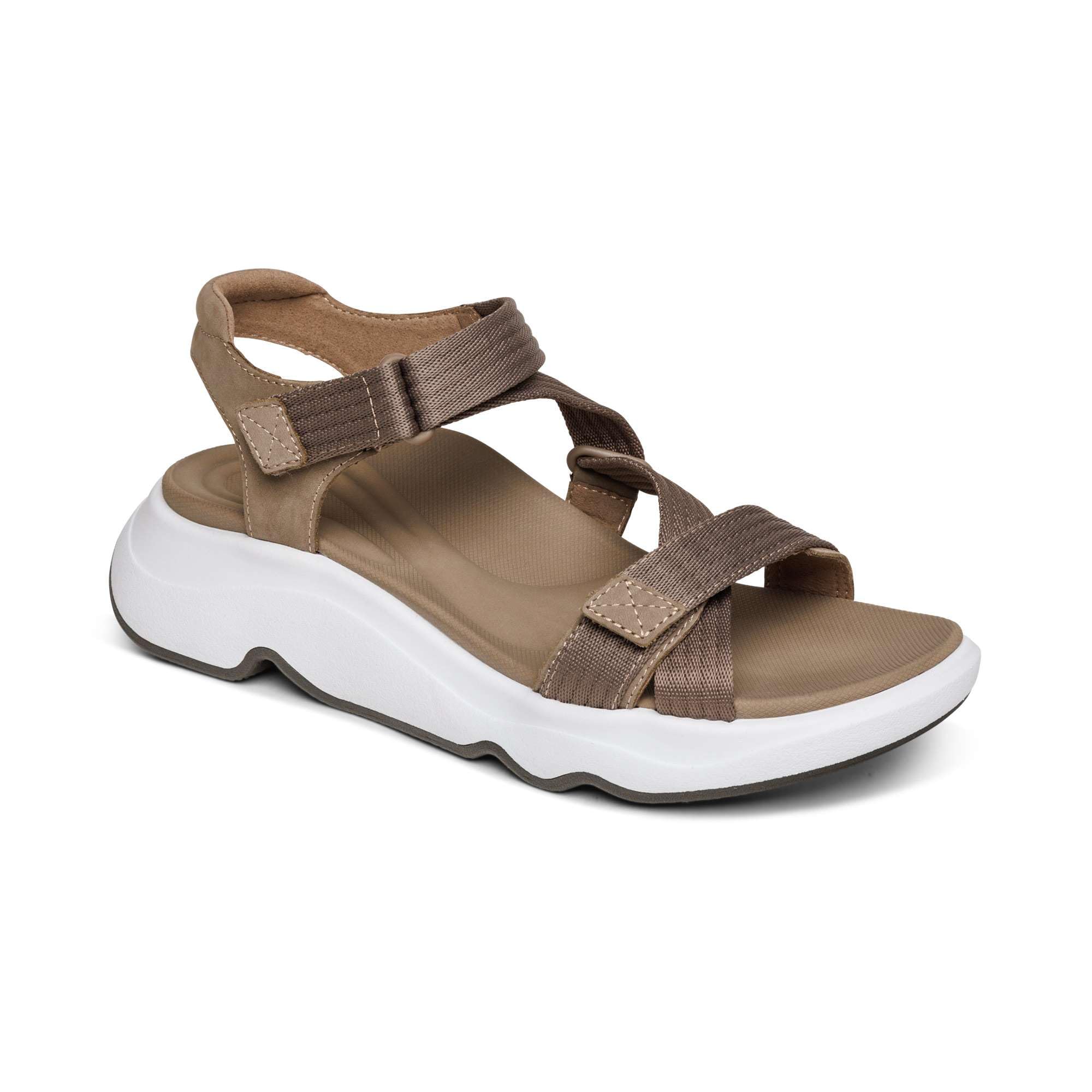 Aetrex Marz Adjustable Orthopedic Arch Support Sandals for Women - Water-Friendly Sports Sandals for Walking, Running & Beach Activities