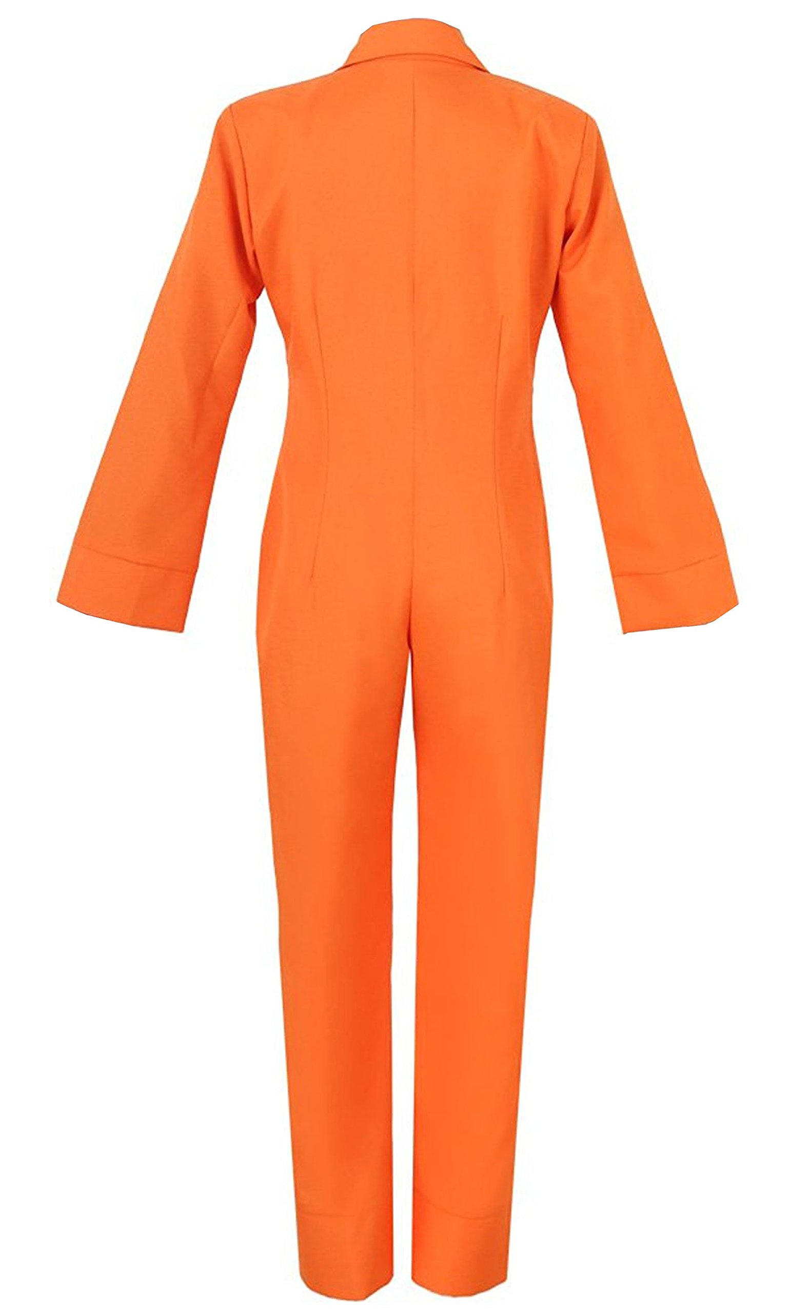 Orange Coverall Jumpsuit - Halloween Cosplay Costume & Work Uniform | Perfect for Halloween Parties, Cosplay Events, and Themed Outfits