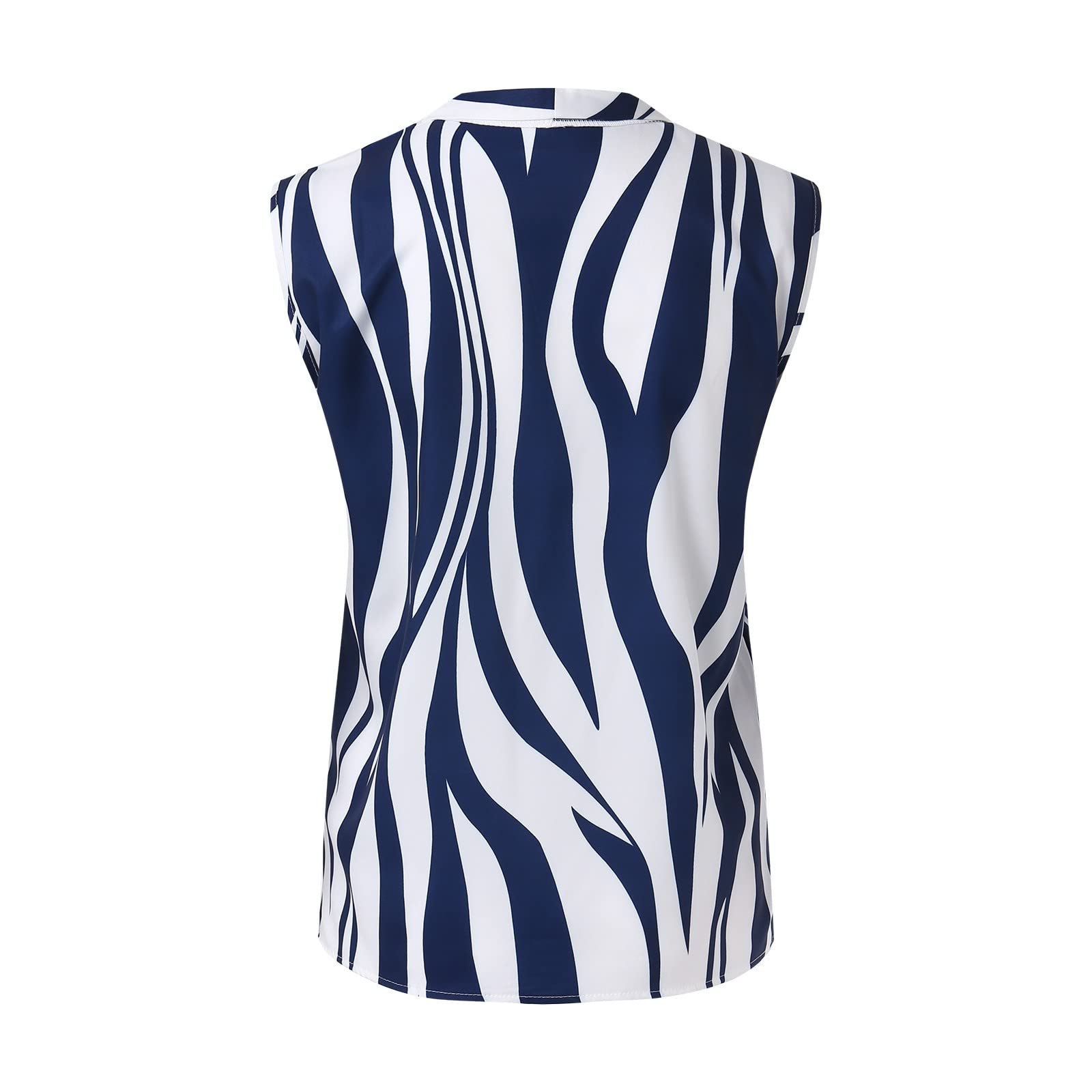 PADON Women's Slogan T-Shirts - Cobalt Blue & White Short Sleeve Peplum Tops, Ladies Linen Shirt with Ruffle Detail, Plus Size Nursing Tunic | Casual Wear, Office Outfits & Maternity Fashion