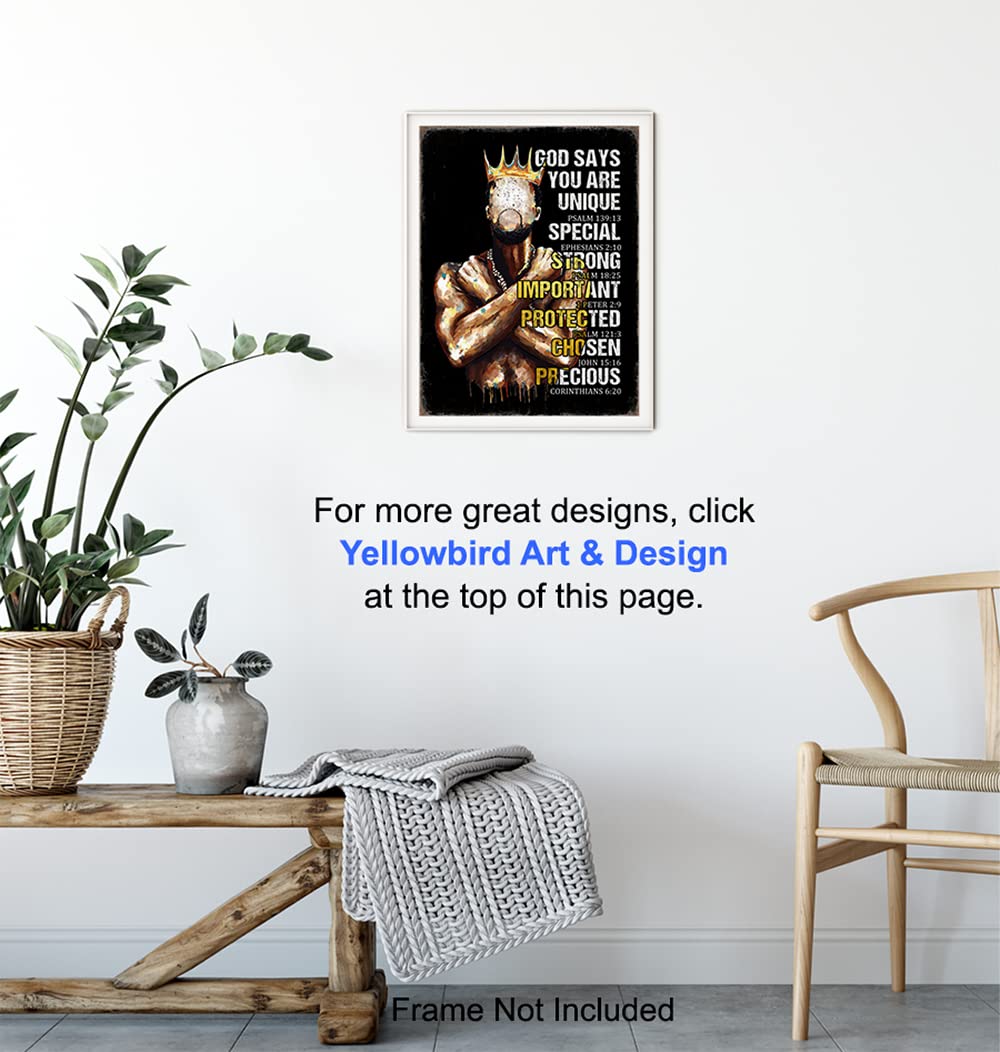 Christian Wall Art - Black Scripture Decor for Home & Church