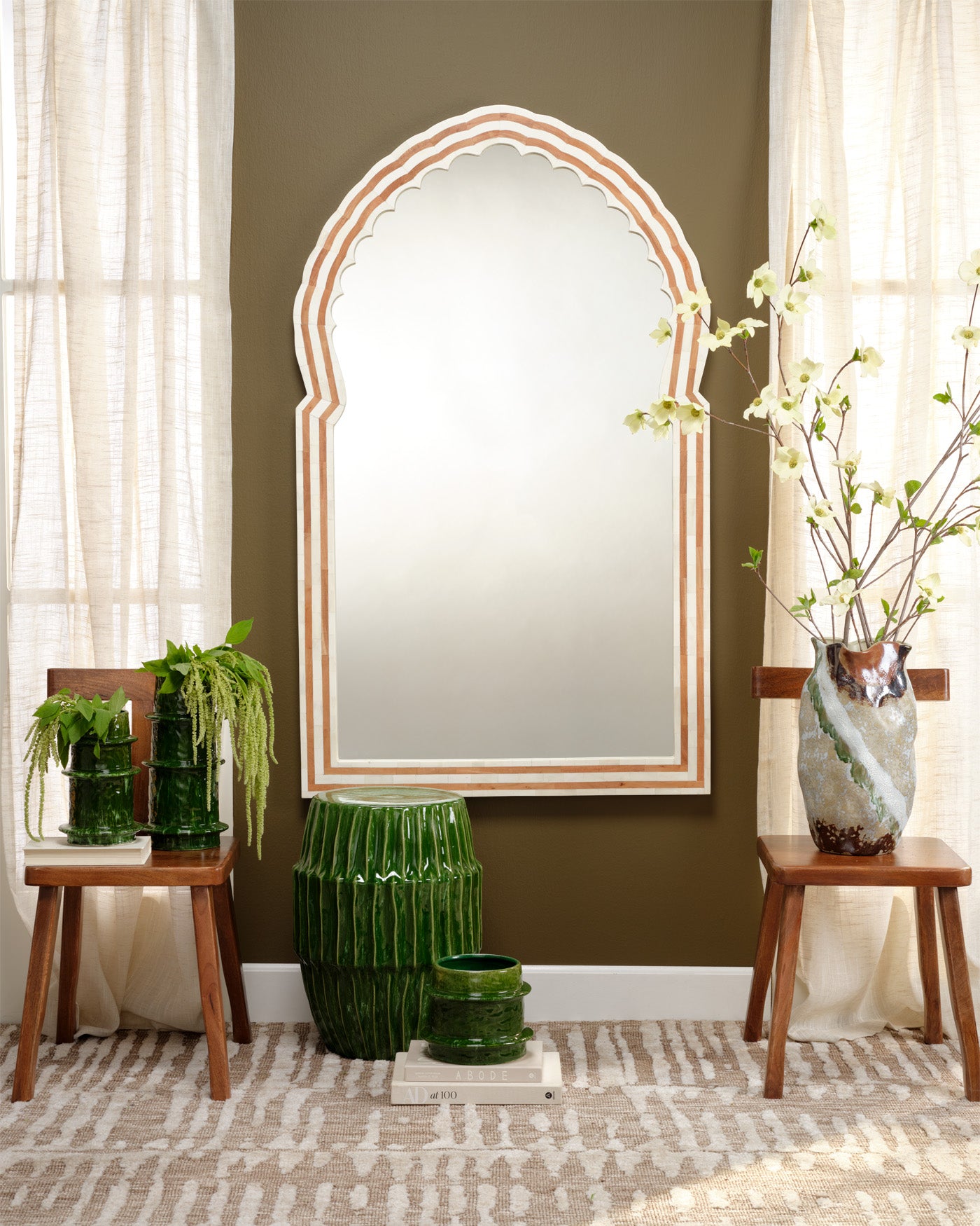 Bardot Mirror - Elegant Wall Mirror for Home Decor, Bedroom & Living Room | Perfect for Vanity, Entryway & Makeup Area
