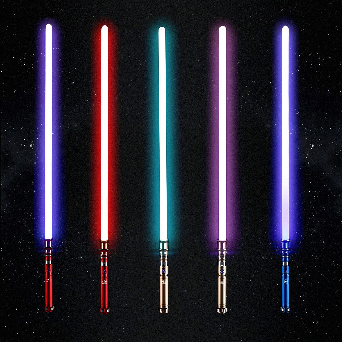 RGB Color Changing Light Saber V7 with Smooth Swing & 10 Sound Effects - Dueling Lightsaber for Cosplay, Star Wars Fans & Outdoor Battles