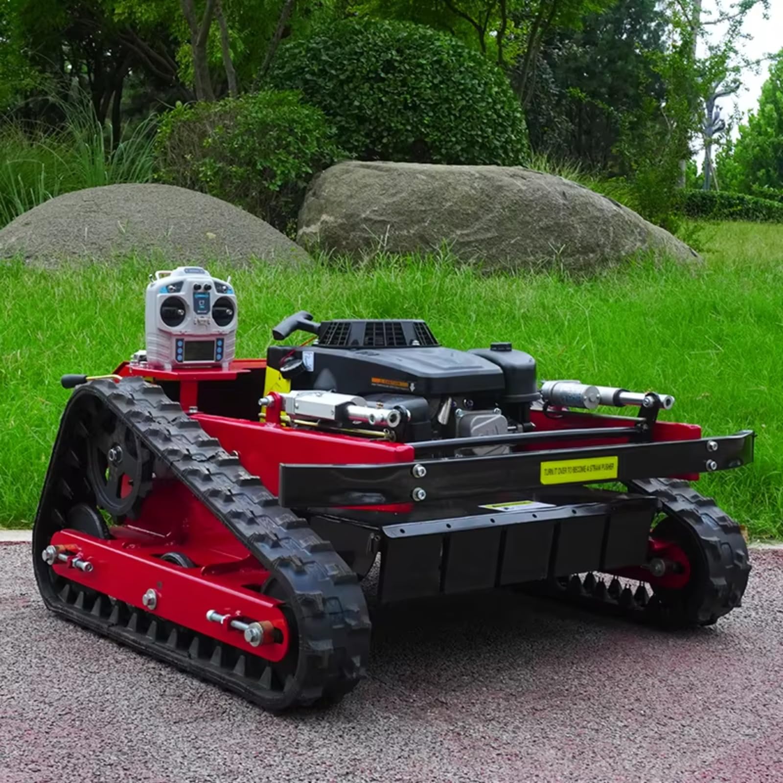 45° Climbing Remote Control Lawn Mower Robot - Adjustable & Multifunctional RC Mower for Garden, Yard, Highway Slopes - Perfect for Steep Terrain & Large Area Lawn Care