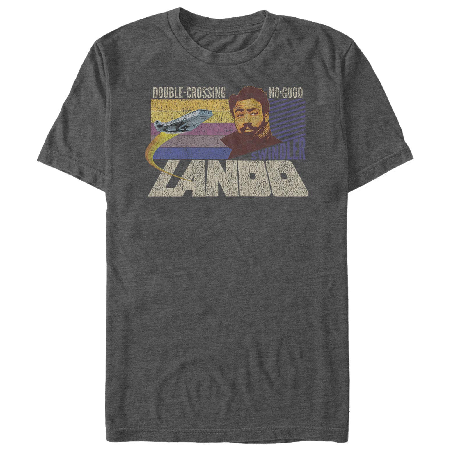Men's Star Wars Solo Movie Lando Calrissian Double-Crossing Graphic T-Shirt - Cool Sci-Fi Movie Merchandise for Fans & Cosplay