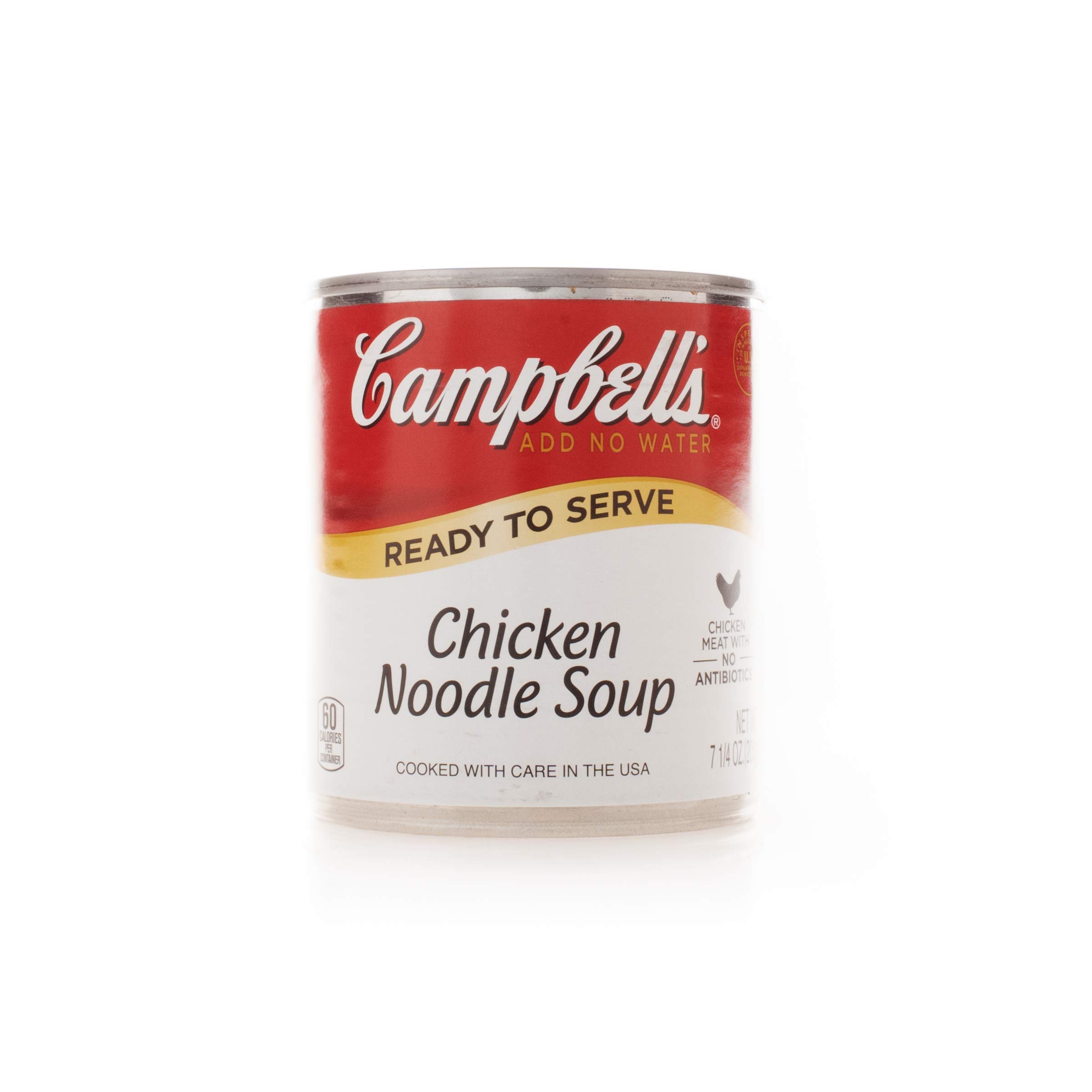 Campbell's Classic Ready to Serve Chicken Noodle Soup - 24 Pack (7.25 Oz Each) | Easy Microwaveable Meal for Quick Lunches, Office Snacks & Emergency Food Storage