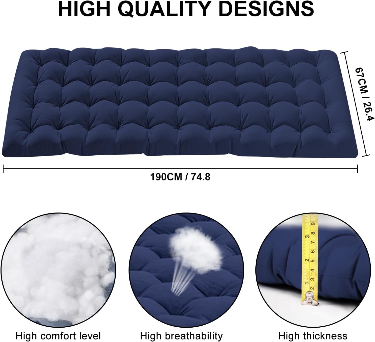 Heavy Duty Camping Cot for Adults & Kids - 450LBS Max Weight Capacity, Portable Folding Outdoor Bed with Carry Bag - Perfect for Camping, Travel, Office Naps, Beach Vacations & Home Lounging (Grey02+Bed Included)