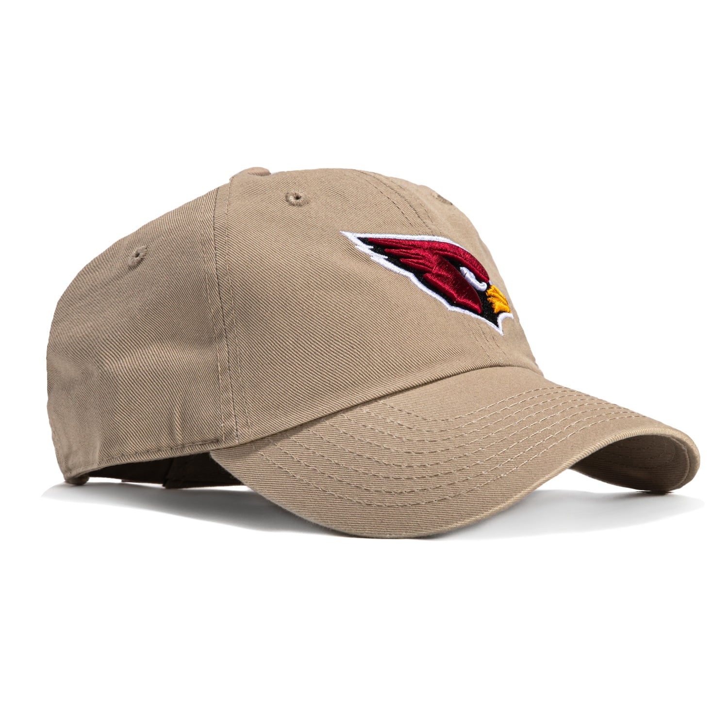 47 Brand Arizona Cardinals Cleanup Adjustable Baseball Cap - Khaki Color for Men & Women - Perfect for Game Day, Outdoor Sports & Casual Wear