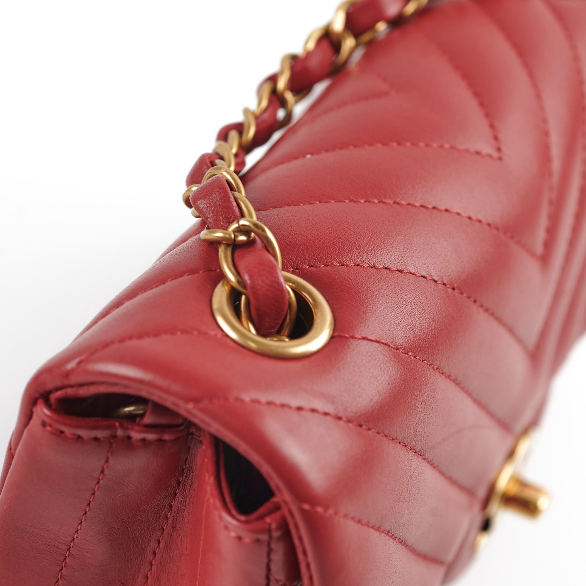 Chanel Mini Rectangular Chevron Lambskin Red 21 Series Handbag - Luxury Designer Crossbody Bag for Women, Perfect for Parties, Date Nights & Special Occasions