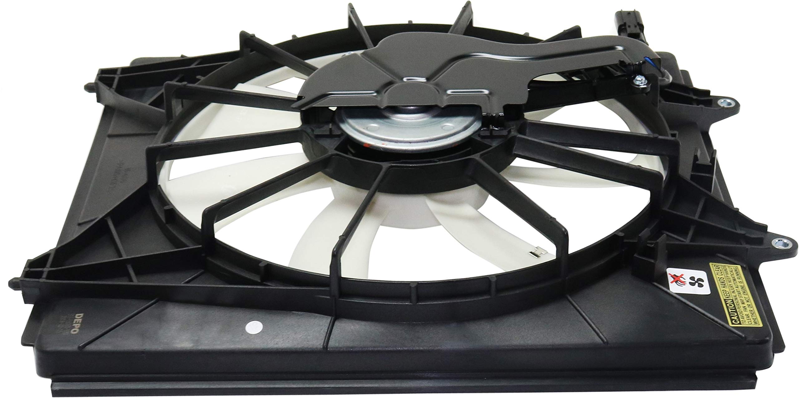 Go-Parts - A/C Condenser Fan Assembly Replacement for 2018-2023 Honda Odyssey Right Passenger Side - Perfect for Cooling System Repair & Summer AC Maintenance