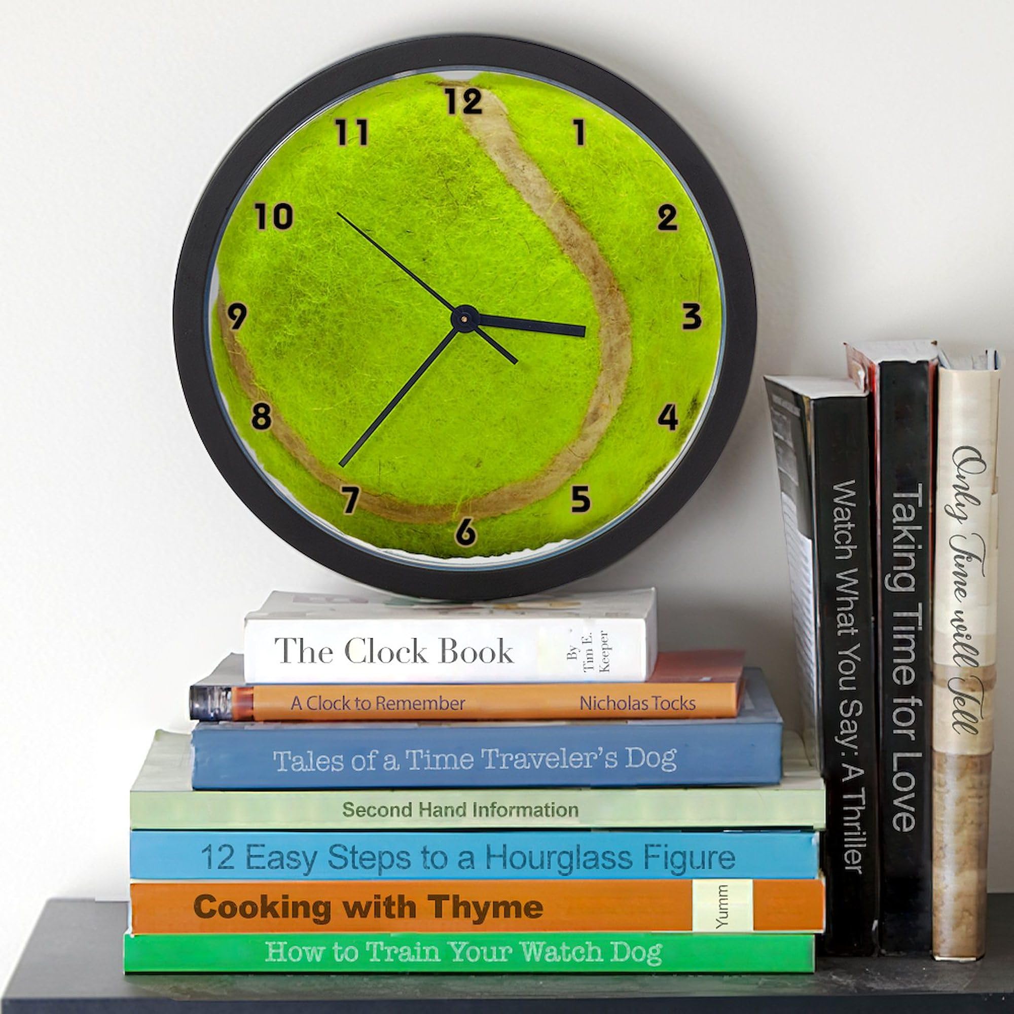 Tennis 10 Inch Wall Clock - Decorative Sports Theme Clock for Living Room, Kitchen, Office & Game Room | Perfect Gift for Tennis Lovers & Home Décor