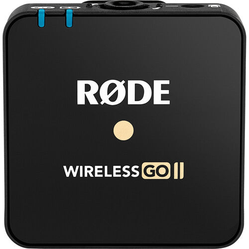 RODE Wireless GO II TX Transmitter & Recorder - 2.4GHz Wireless Mic System for YouTube, Vlogging, Filmmaking (Black) - Perfect for Interviews, Live Streaming & Content Creation