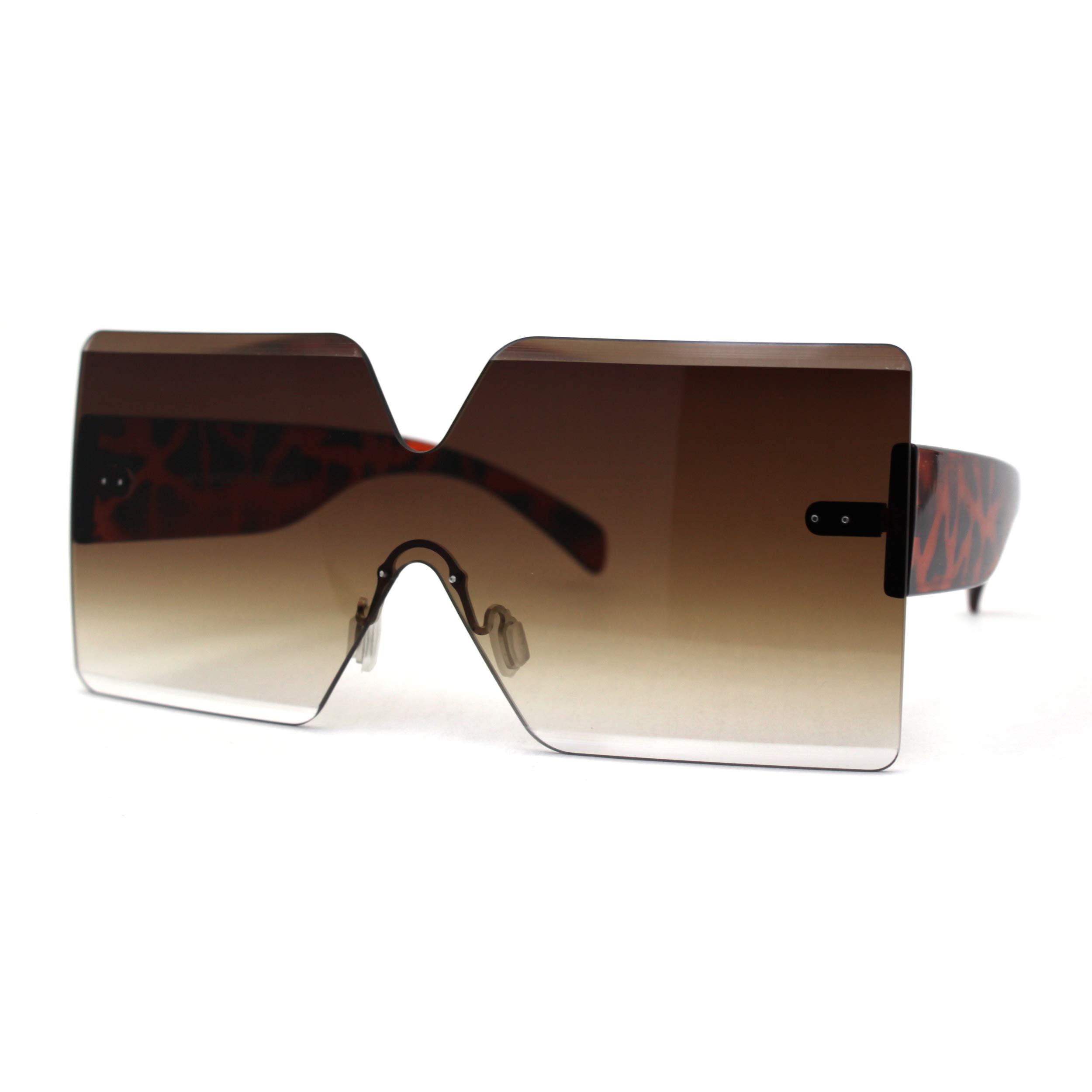 Stylish Women's Rectangle Plastic Horned Sunglasses - Trendy Cat Eye Shades for Fashion, Beach & Outdoor Activities