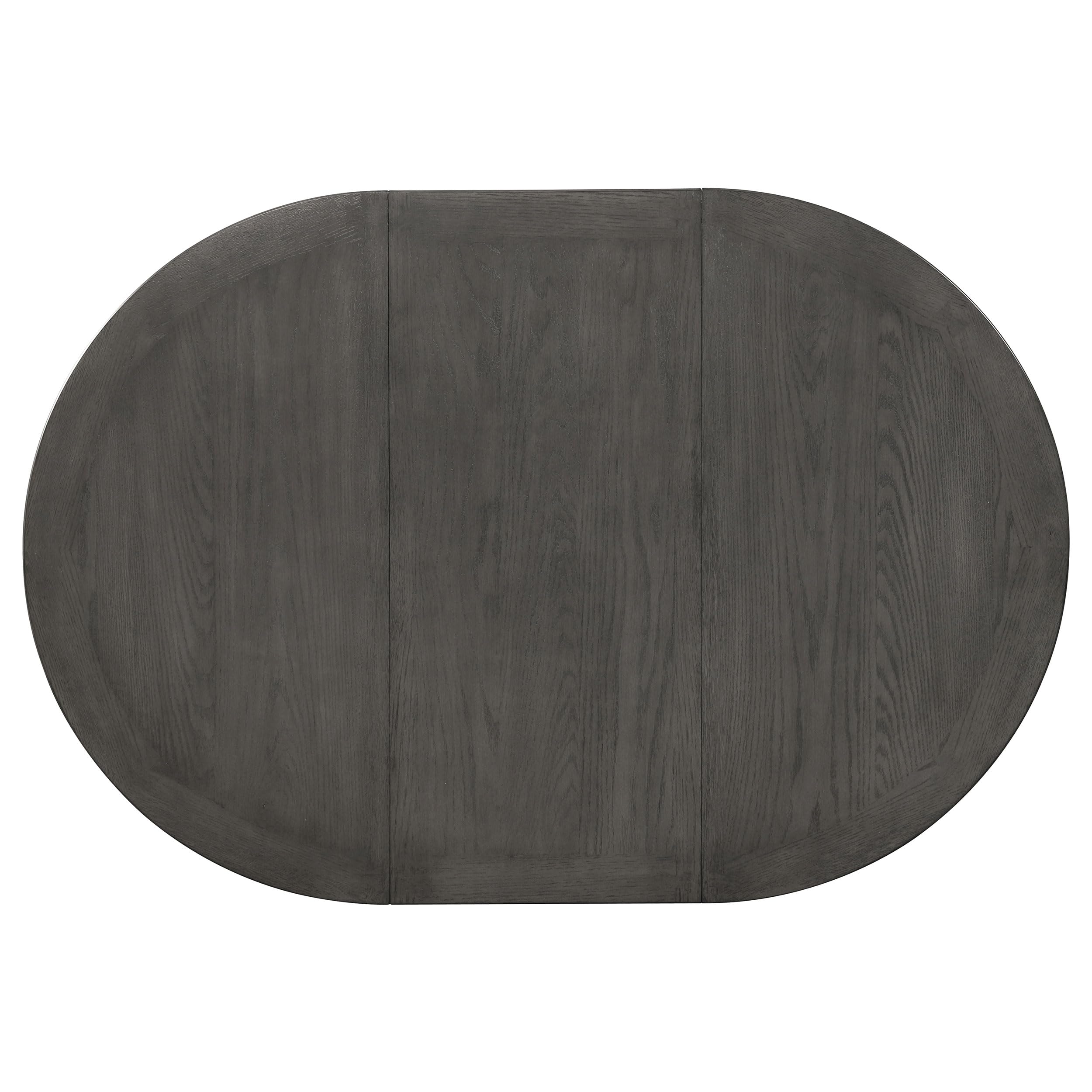 LAVON Storage Dining Table by Coaster Furniture - Medium Grey Finish, 108211 - Perfect for Small Spaces, Apartments & Modern Dining Rooms