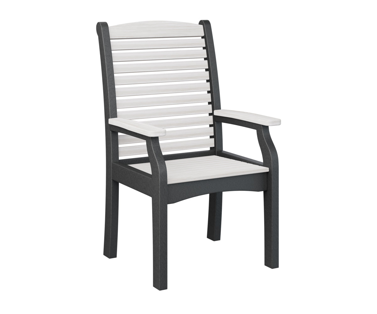 Berlin Gardens Classic Terrace Dining Chair - Weather-Resistant Outdoor Patio Furniture for Garden, Deck, and Poolside Use