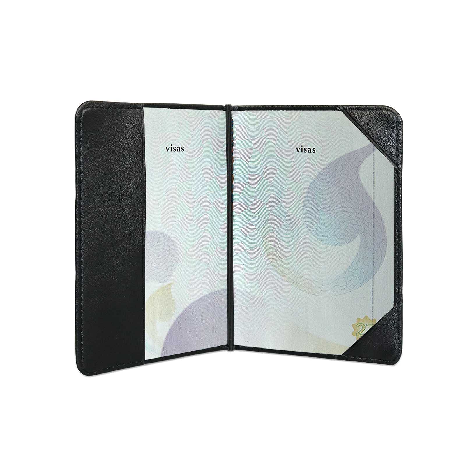 RFID Blocking PU Leather Passport Holder - Cute Cartoon Cherry Dark Green Travel Wallet with 3 Pockets for Men, Women & Kids | Slim Card Case Cover for Airplane, Cruise & International Travel