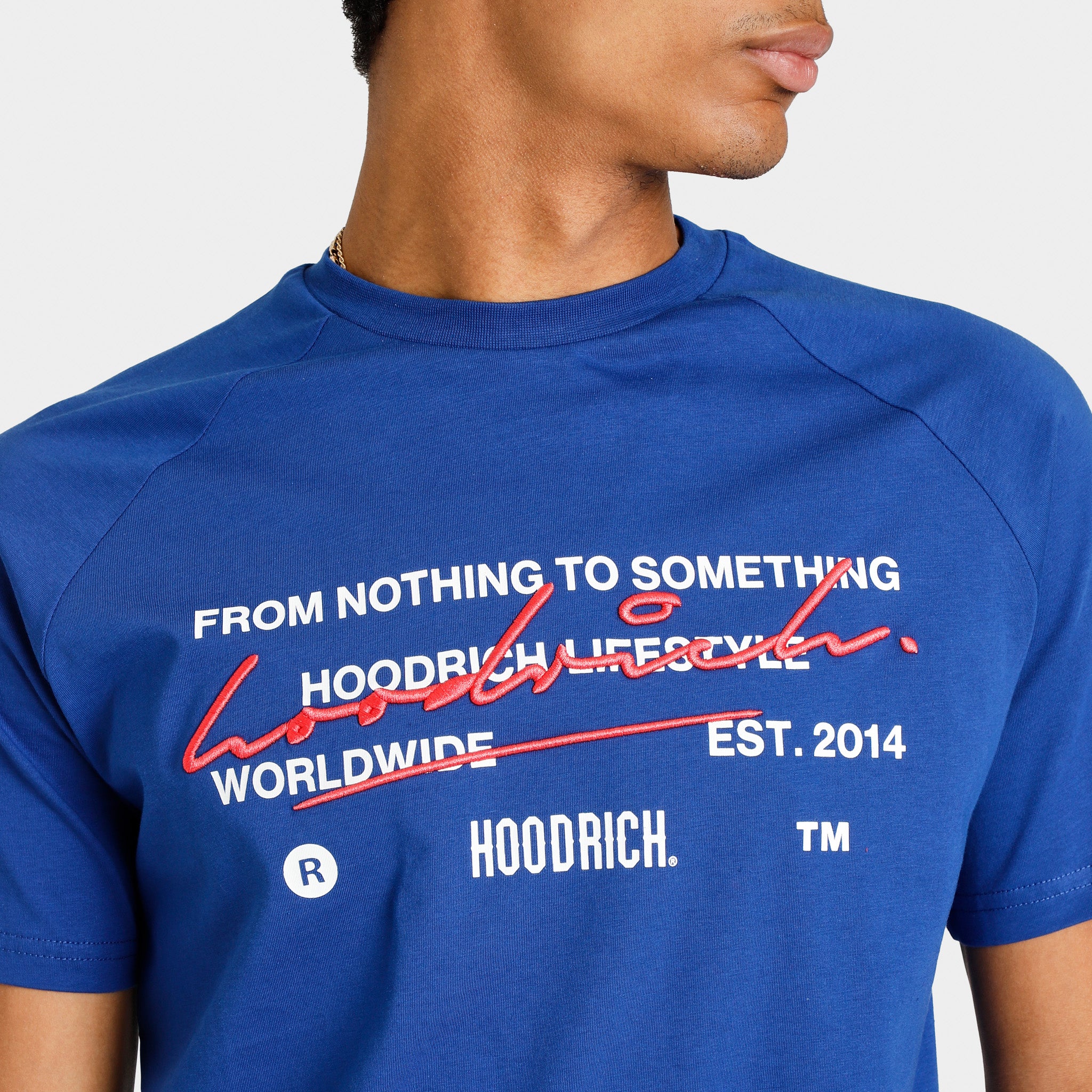 Hoodrich OG Cruzade T-Shirt for Men - Sodalite Blue Cotton Streetwear Tee | Casual Wear, Gym, Outfits & Everyday Style