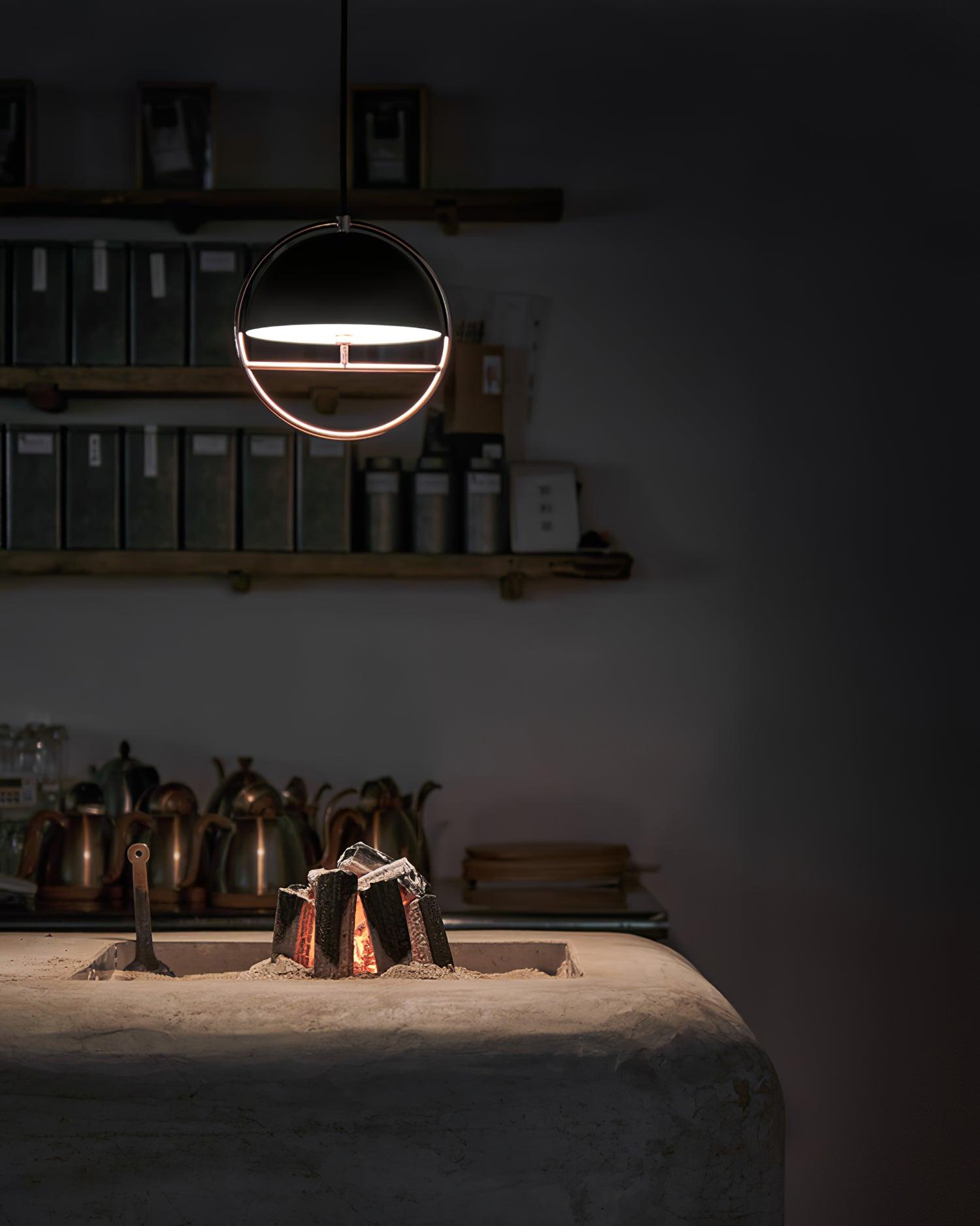 Modern Huan Pendant Lamp - Handcrafted Glass Ceiling Light Fixture for Dining Room, Kitchen Island & Living Room Decor