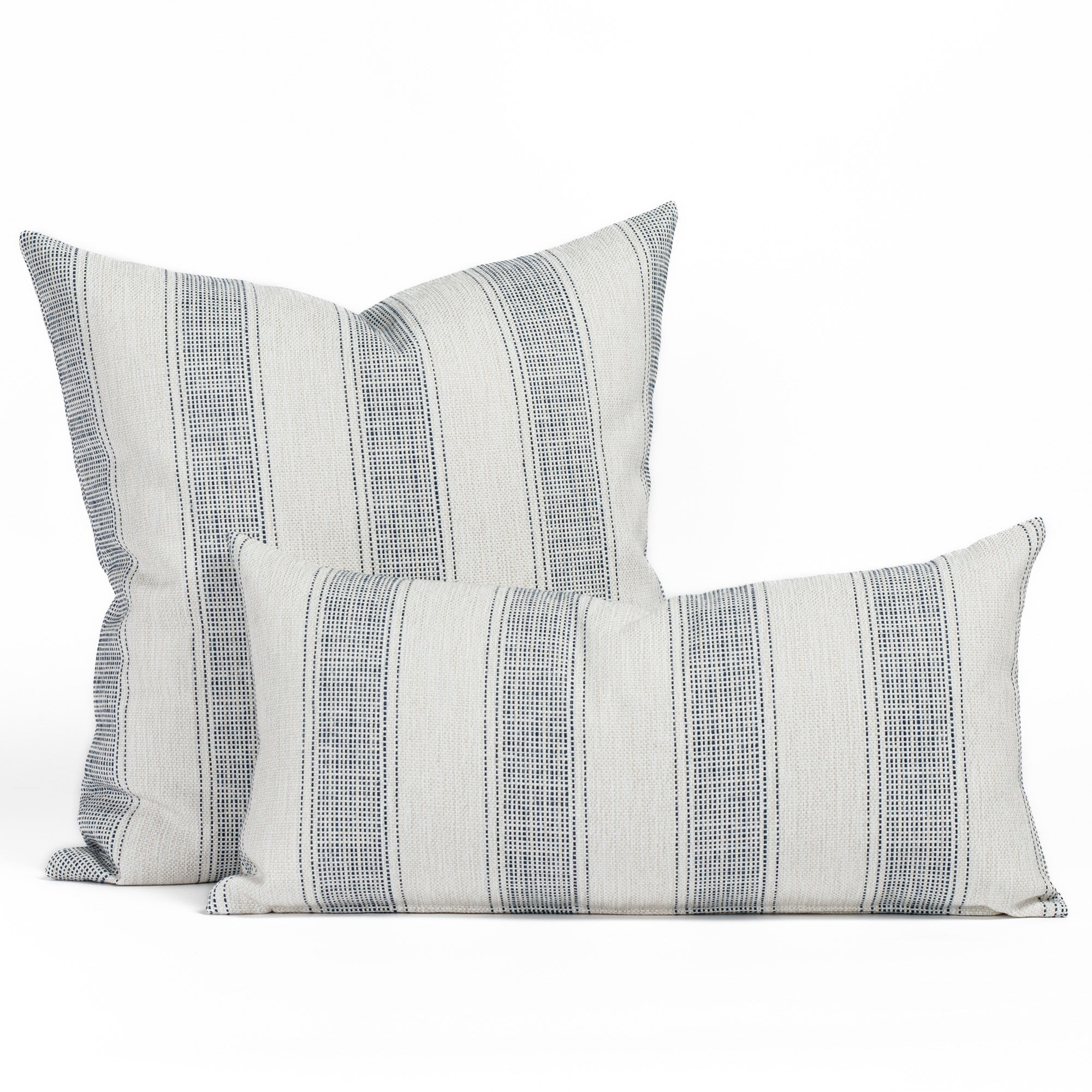 Revitalize 22x22 Outdoor Pillow in Denim Blue - Waterproof Patio Cushion for Garden, Poolside & Porch Decor