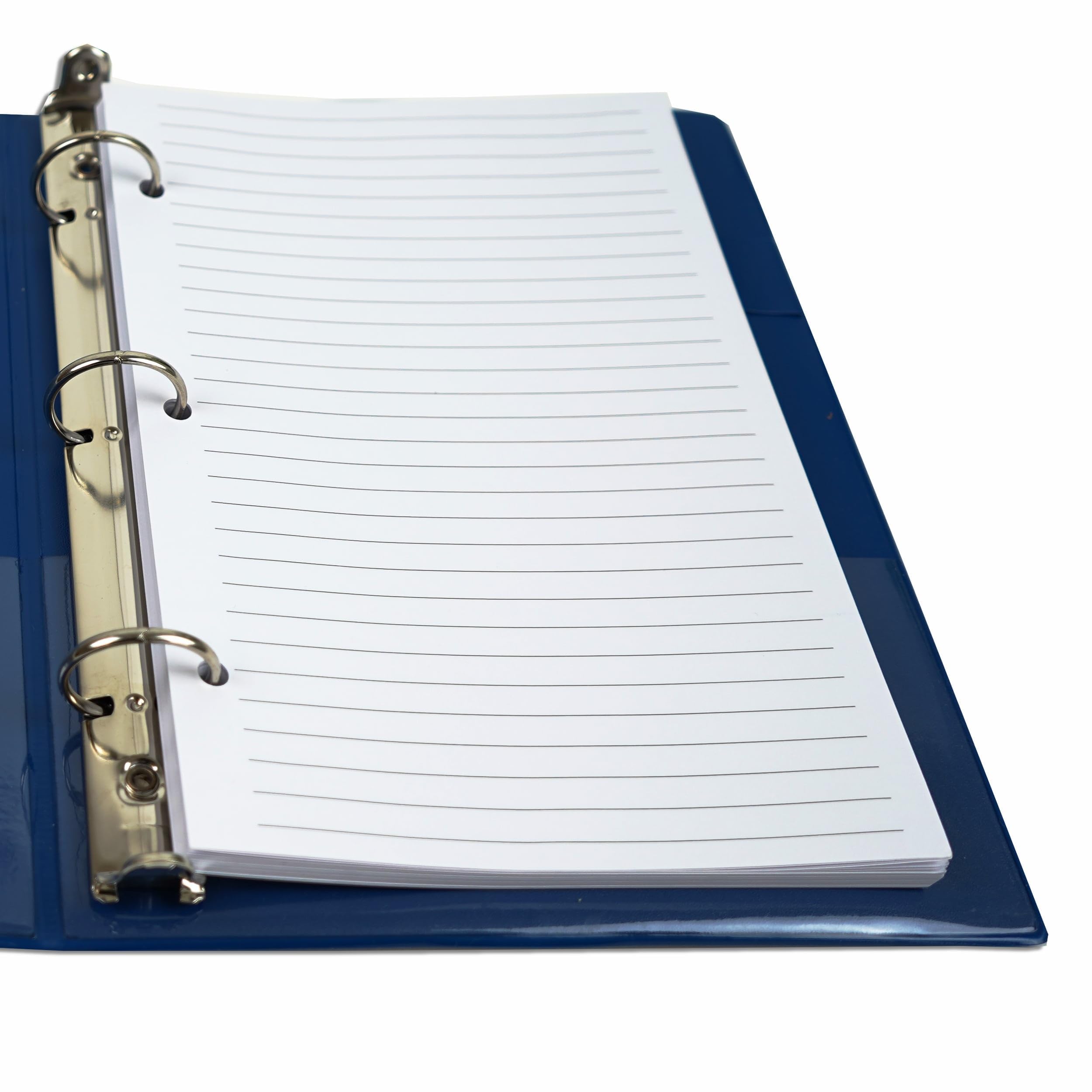 Premium Half Letter Lined Paper - 3-Hole Punched 500 Sheets (1000 Pages) 100 GSM - 5.5