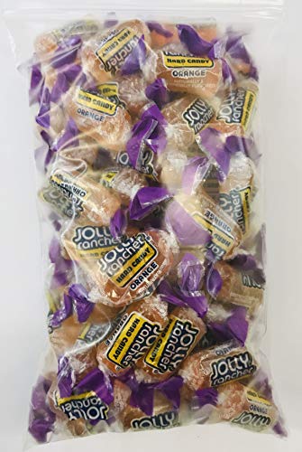 Jolly Ranchers Hard Candy - 1 Pound Bag of Orange Flavored Candies - Perfect for Halloween Treats, Party Favors & Office Snacks