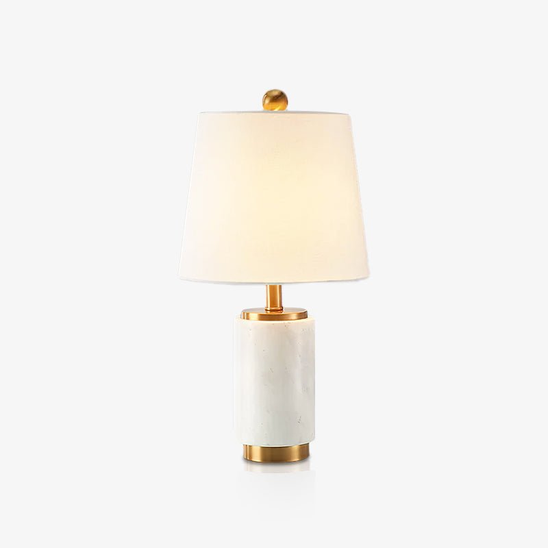 Elegant Joan Marble Table Lamp - Modern Home & Office Decor - Perfect for Bedroom Nightstand, Living Room, or Study Desk Lighting