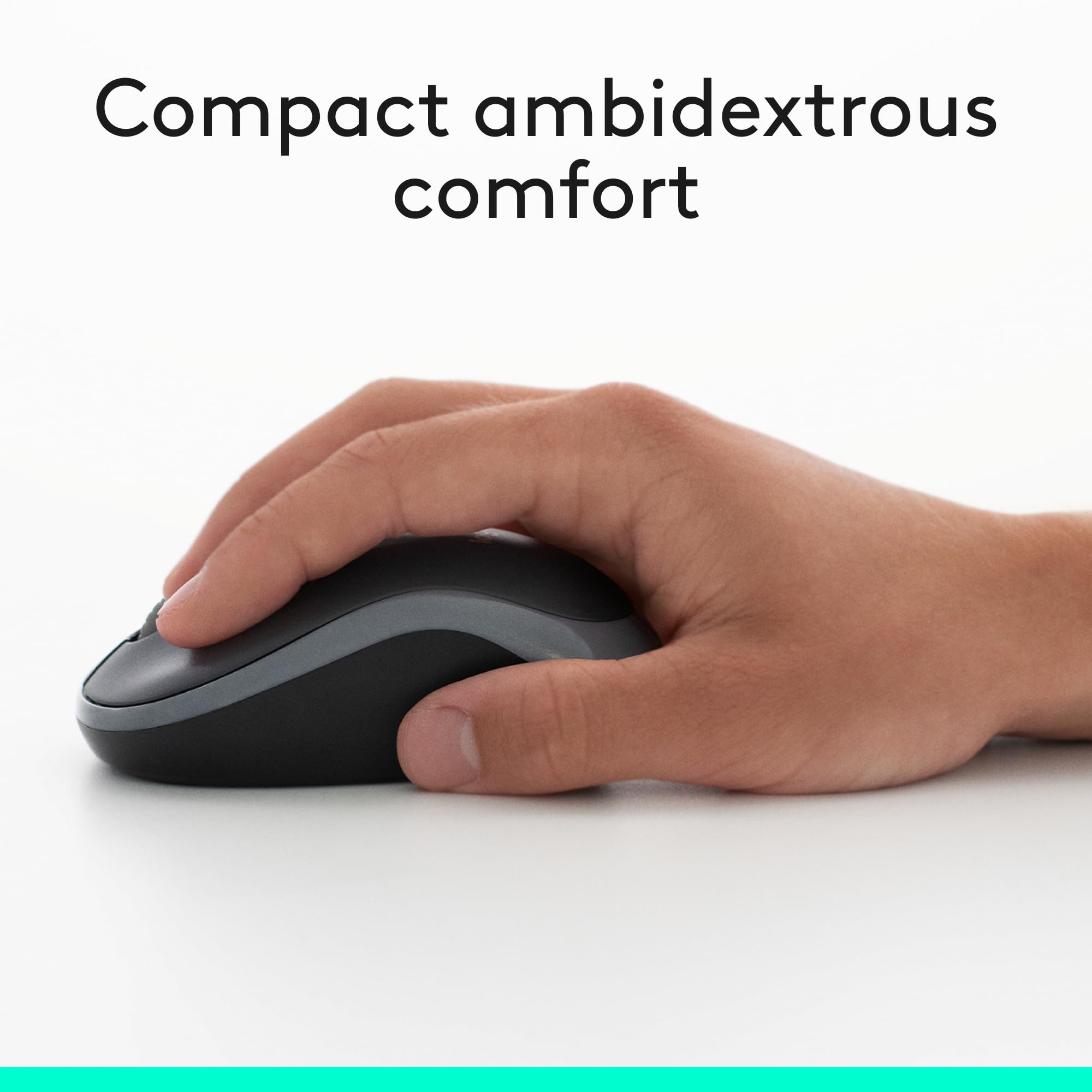 Logitech MK270 Wireless Keyboard and Mouse Combo - 2.4GHz Wireless, Compact Design, 8 Multimedia Keys for Windows PC & Laptop (Black) - Perfect for Home Office, Gaming, and Remote Work