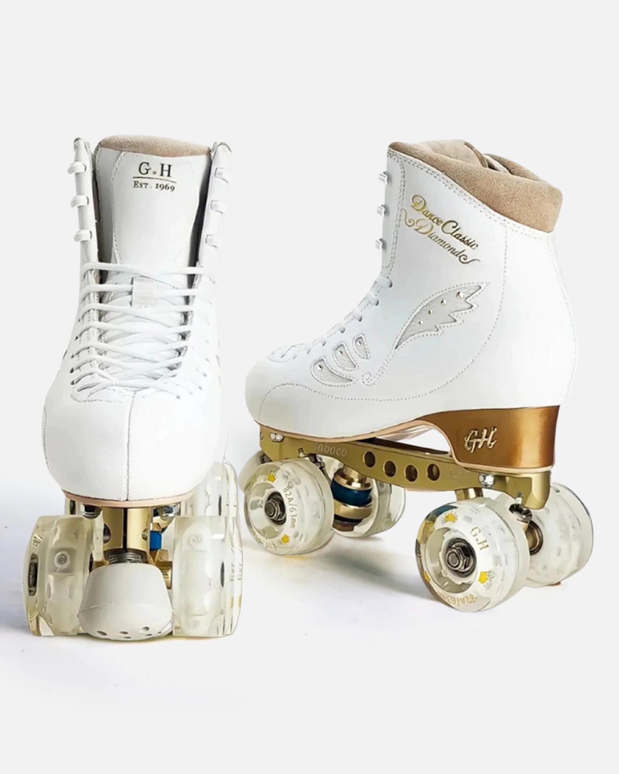 GH Dance Classic Diamond Quad Roller Skates - Vanguard or Jaboco Frame - Perfect for Roller Derby, Artistic Skating & Outdoor Fun