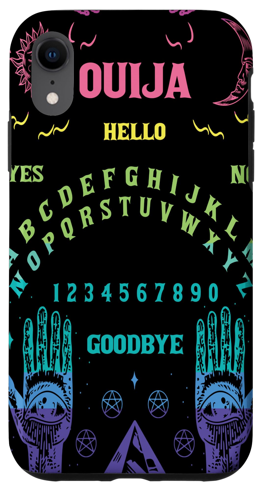 iPhone XR Halloween Horror Ouija Board Goth Phone Case - Spooky Protective Cover for Parties, Cosplay & Gifts