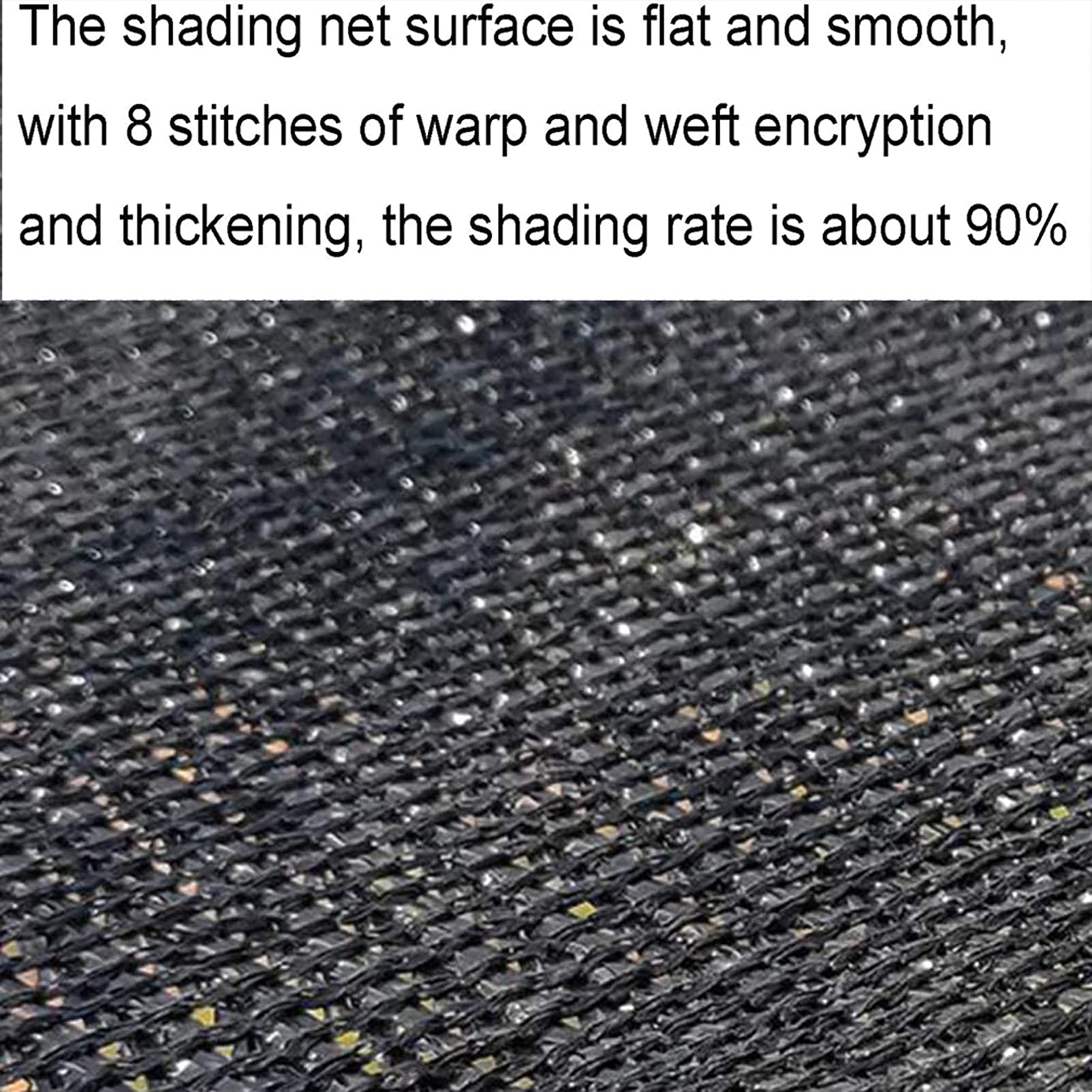 16x20ft 90% Sunblock Shade Cloth - Black UV Resistant Mesh Net Tarp with Reinforced Taped Edges & Grommets - Outdoor Shade Screen for Greenhouse, Garden Plants, Patio, Pool & Backyard Sun Protection